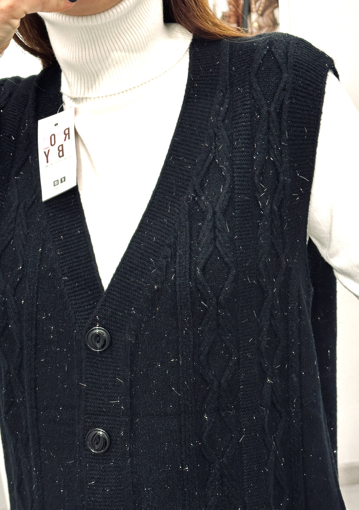 GILET LAMINATO CURVY