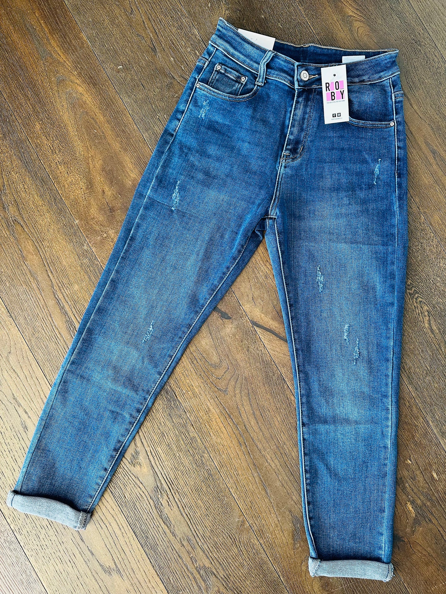 JEANS MOM FIT GRAFFIATI EILOUS JEANS