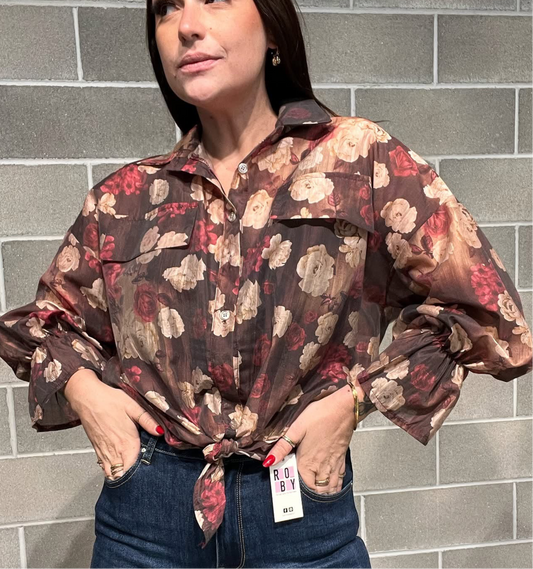 CAMICIA ROSE CURVY