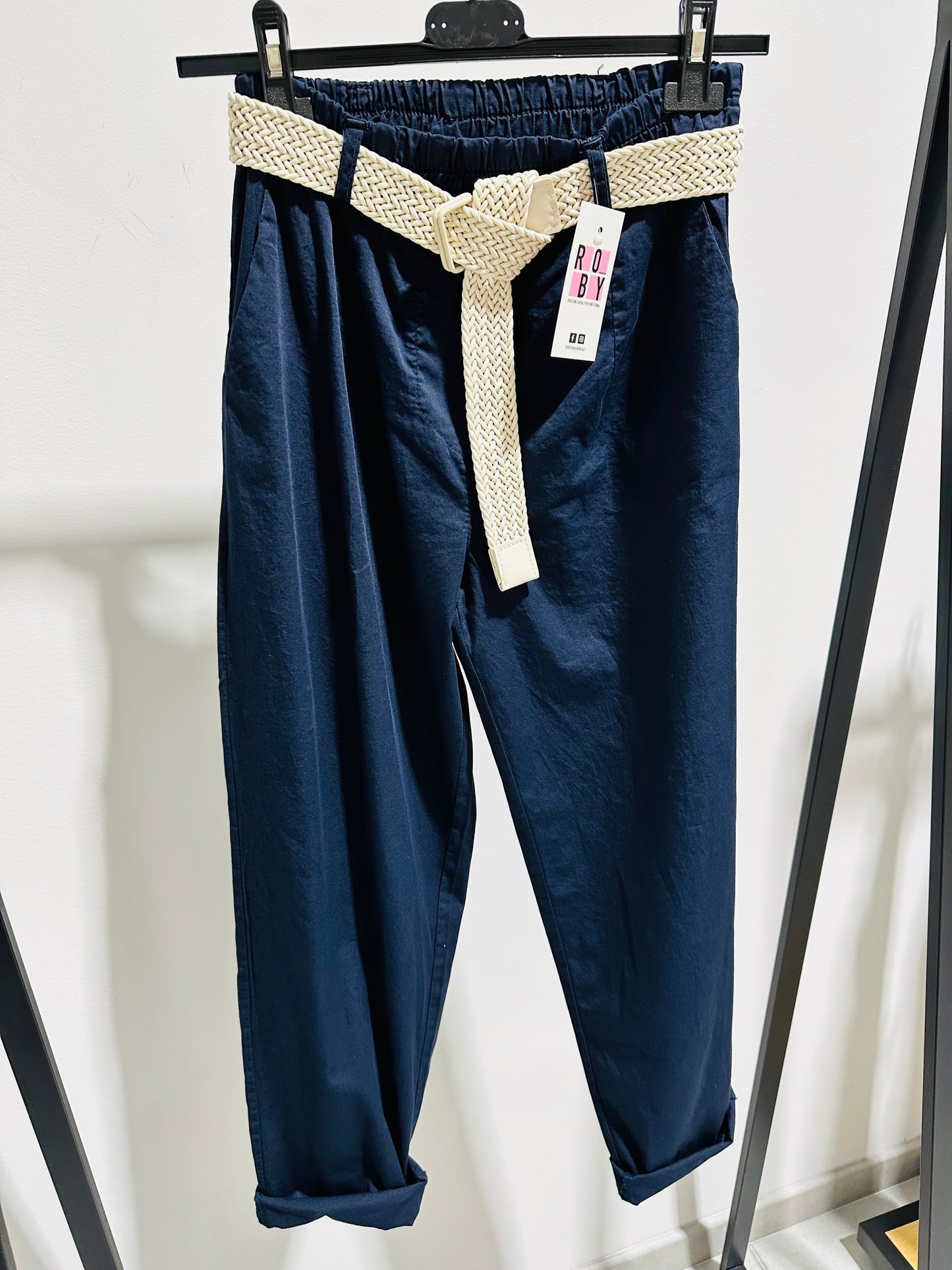 PANTALONI COTONE ELASTICO