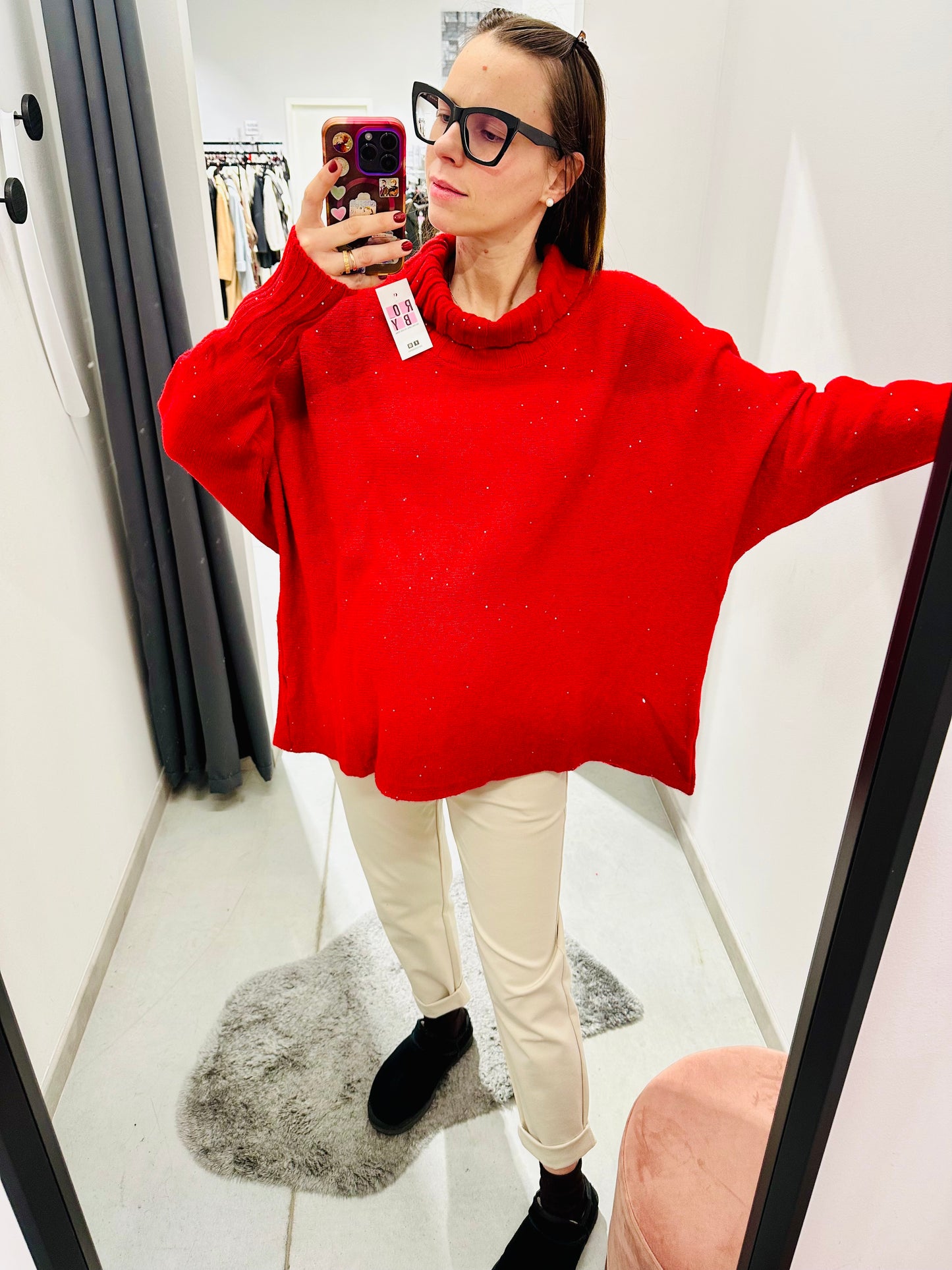 MAGLIONE OVERSIZE PAILLETTES CURVY