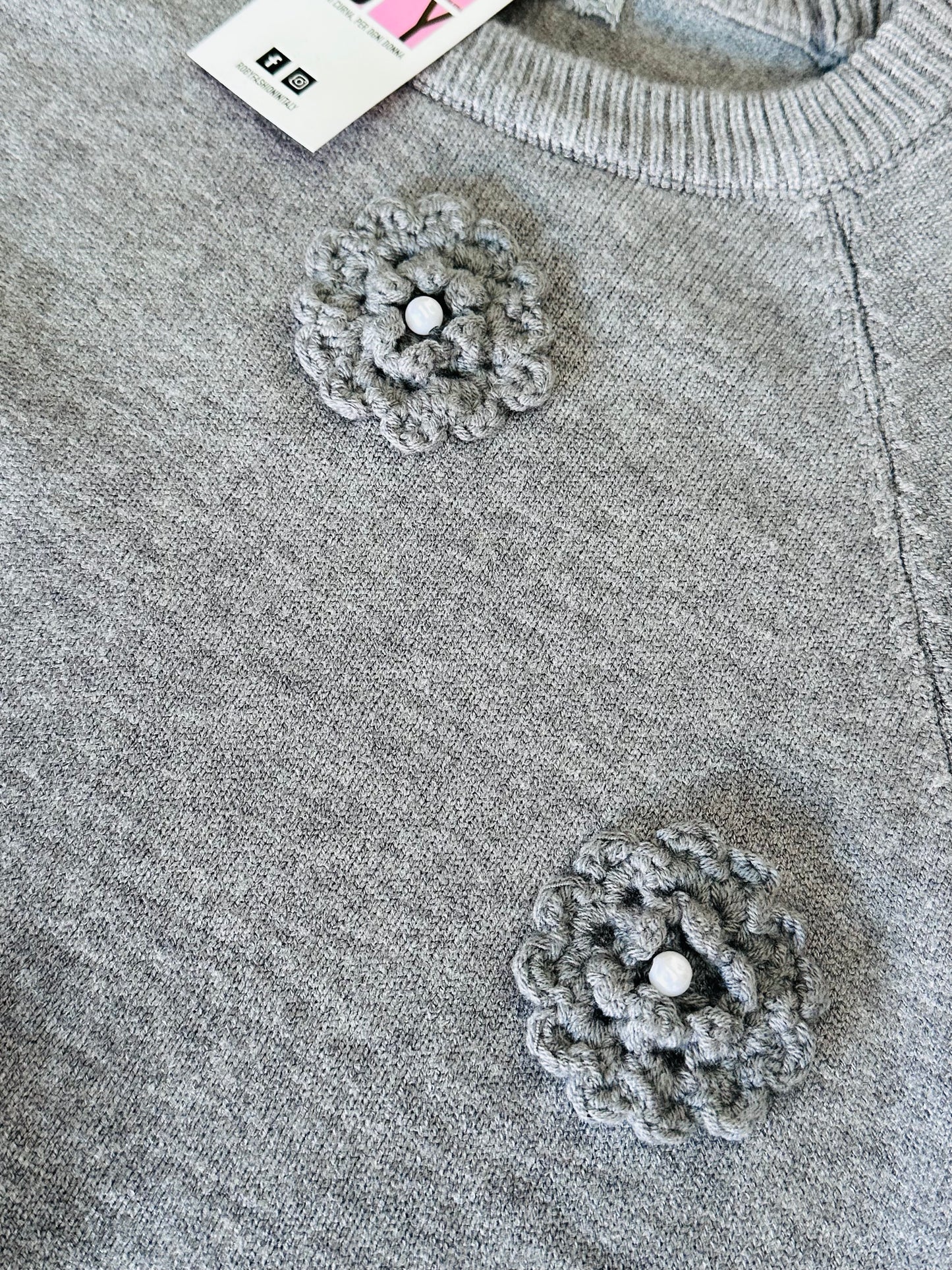 MAGLIONE FIORI RILIEVO