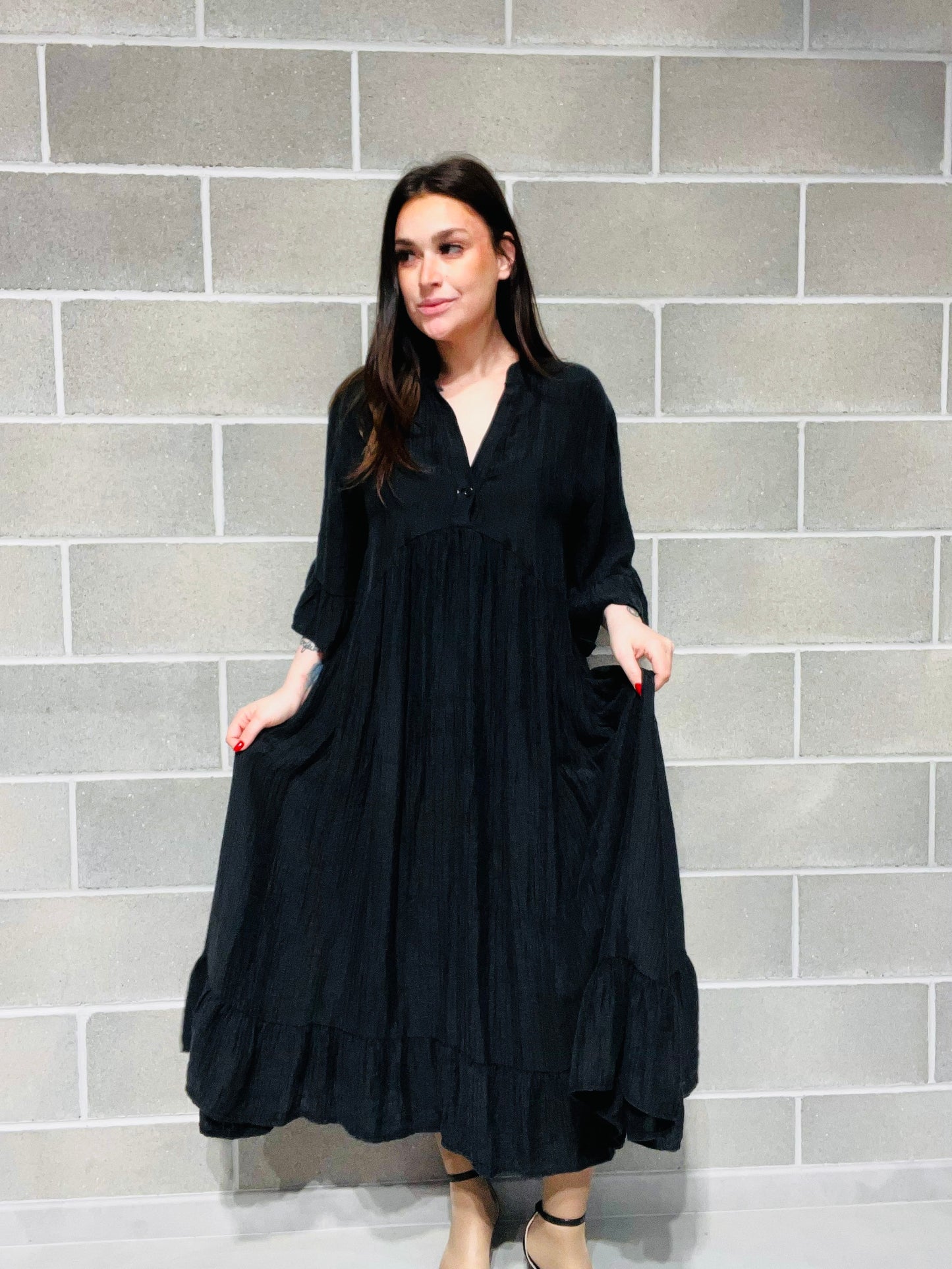 ABITO OVERSIZE VOLANT CURVY