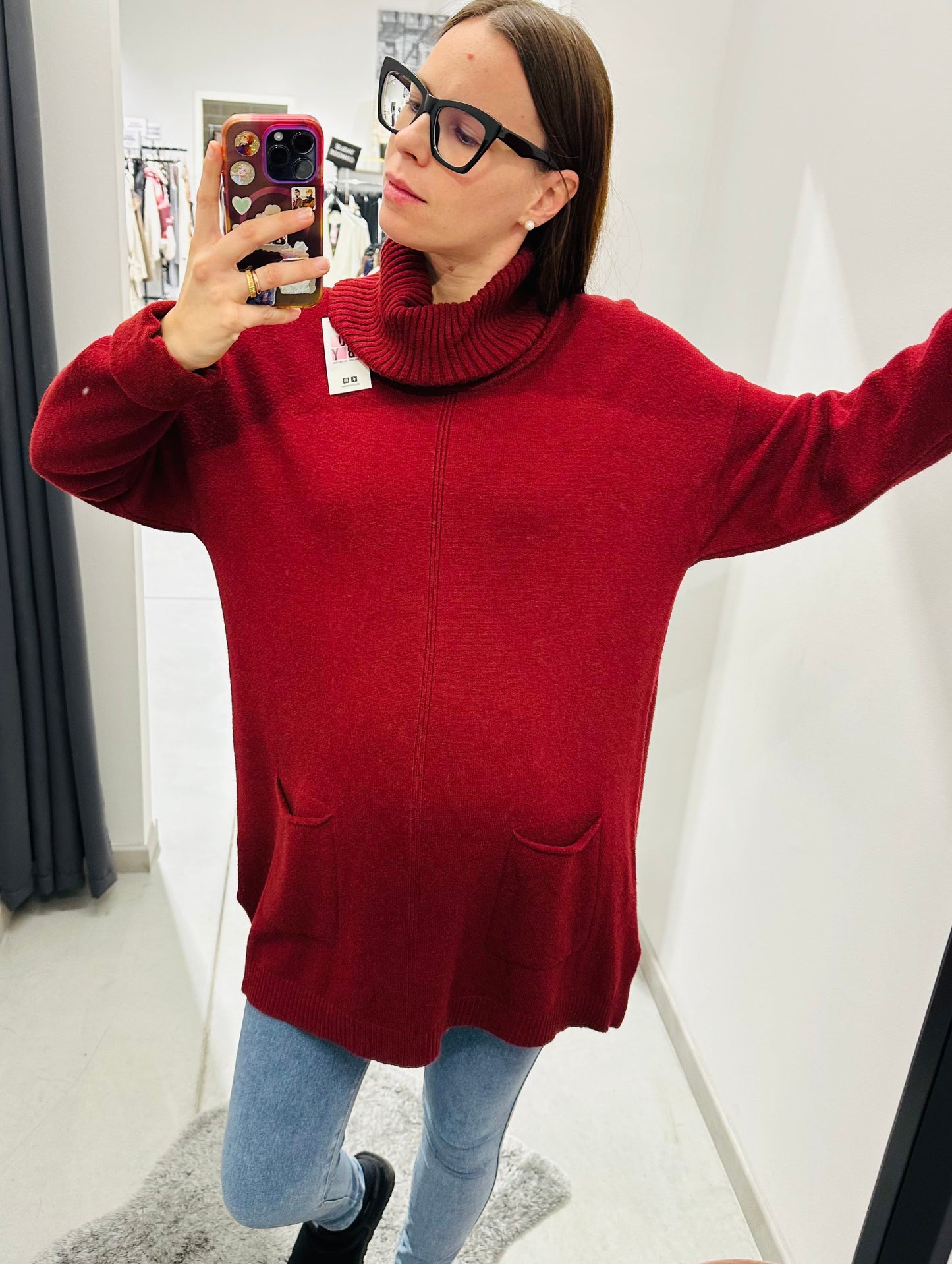 MAXI MAGLIONE COLLO CIAMBELLA CURVY