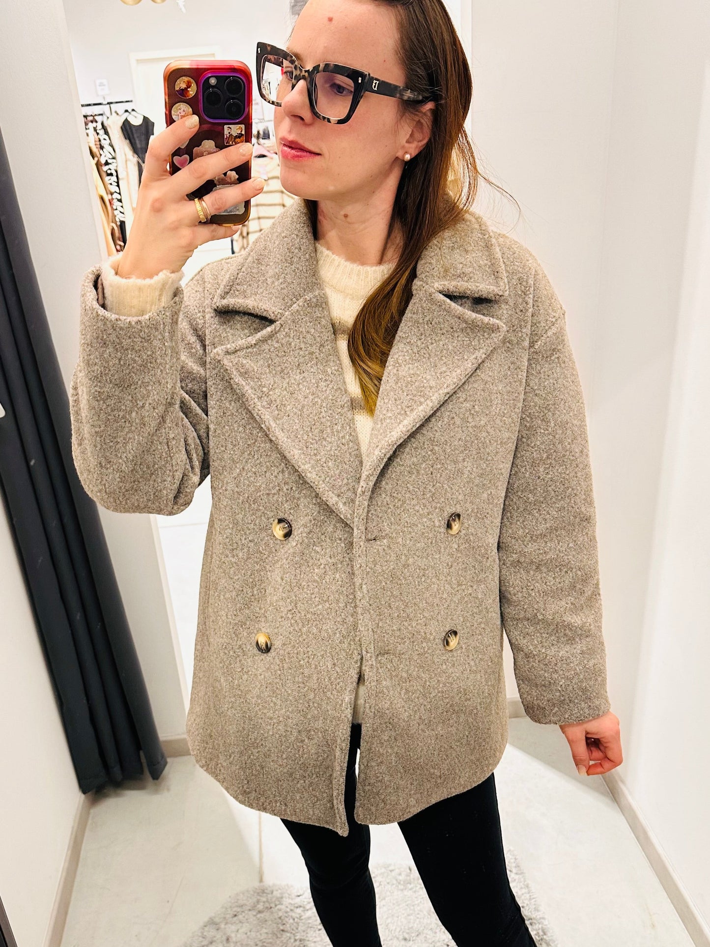 CAPPOTTO DOPPIOPETTO TINTA UNITA