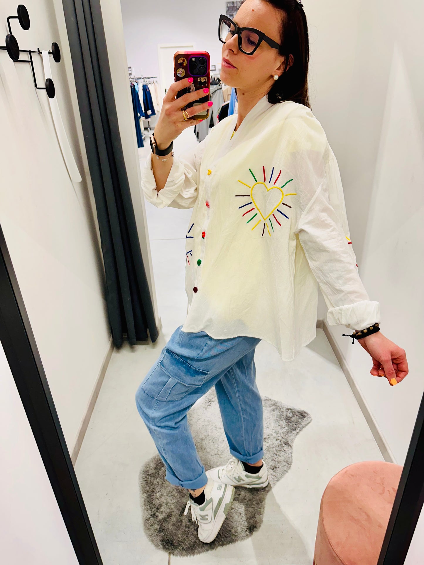 CAMICIA OVER CUORI “Civico1”