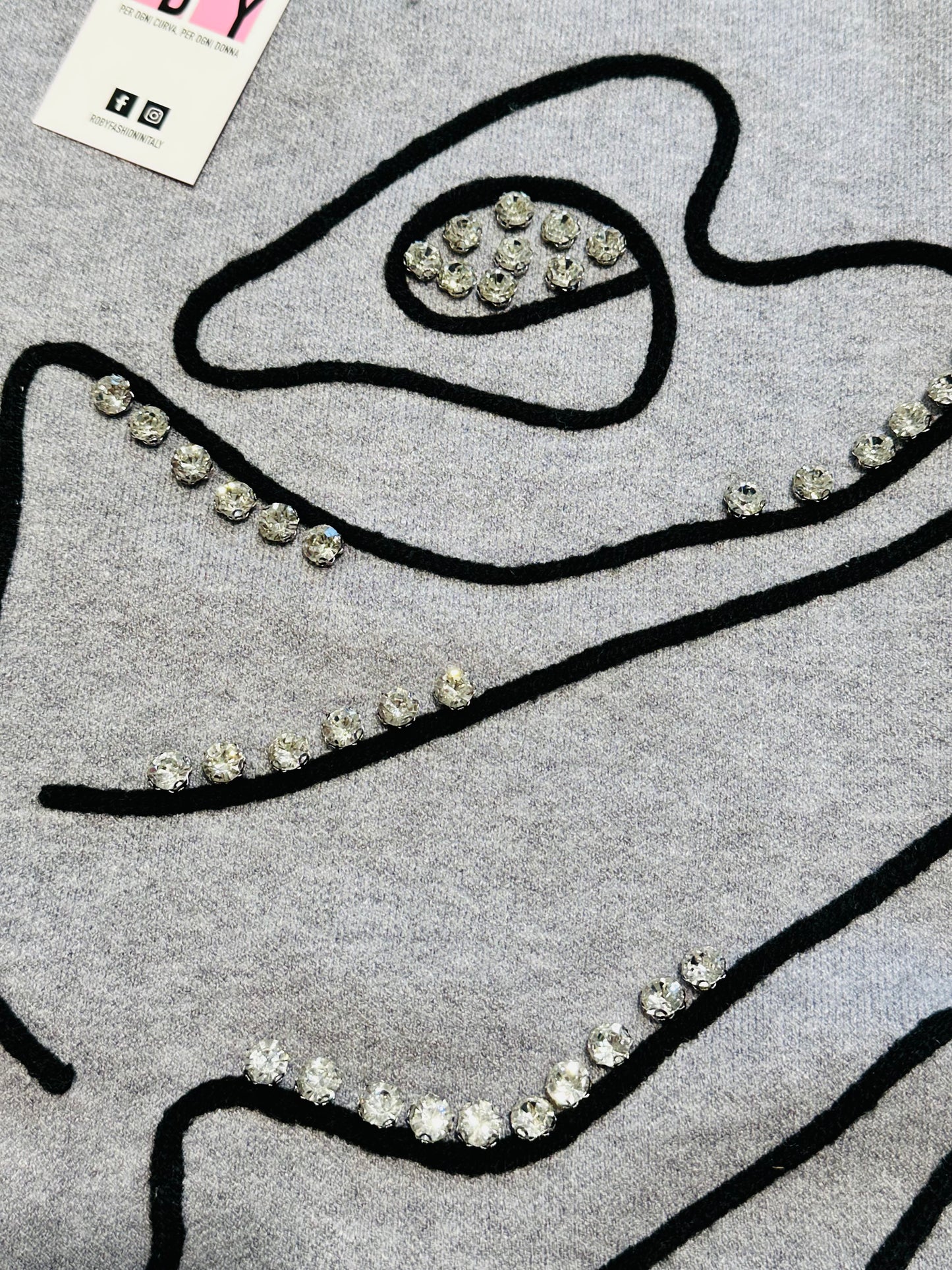 MAGLIONE ROSA e BRILLANTI