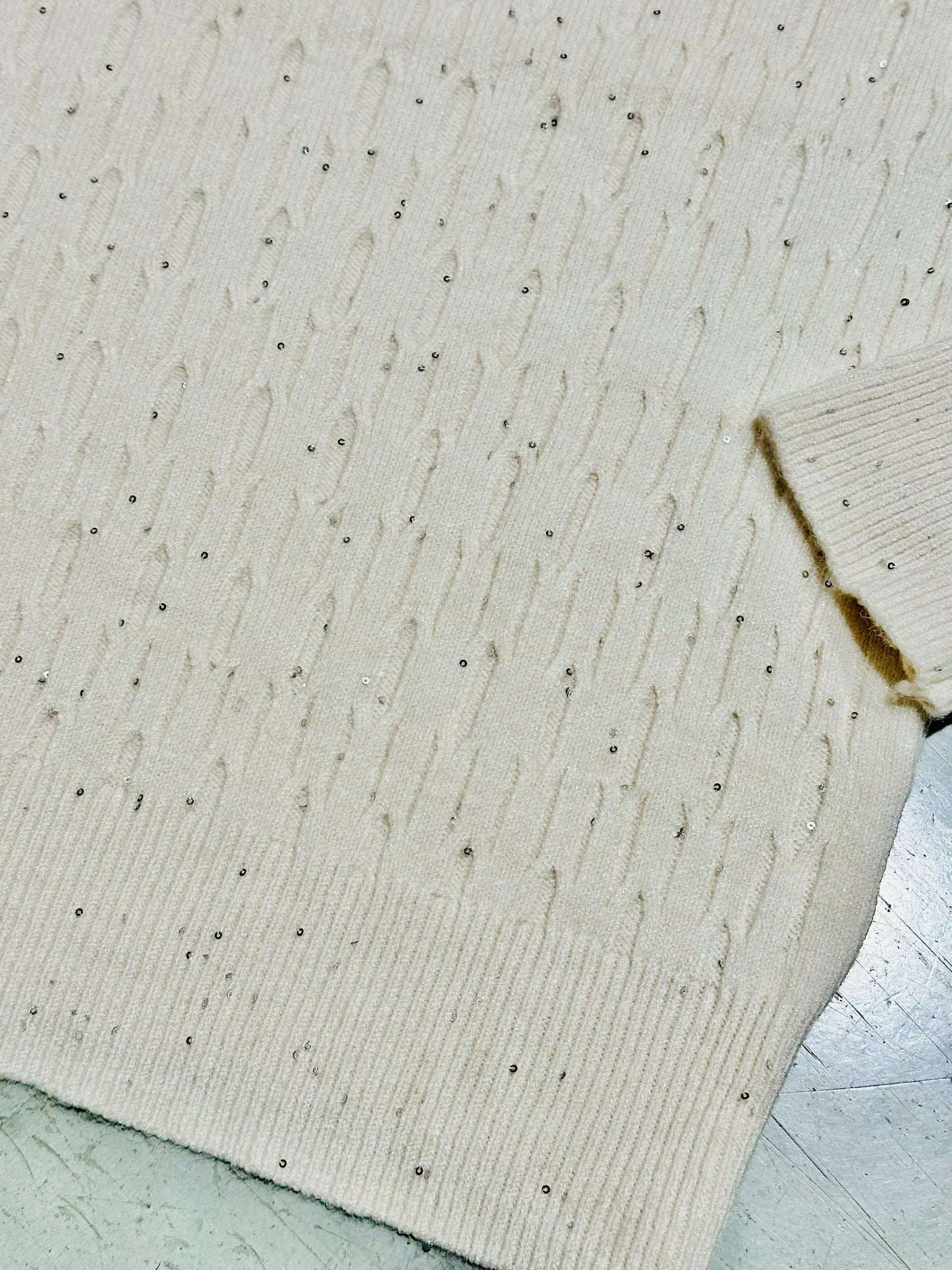 MAGLIONCINO TRECCINE PAILLETTES