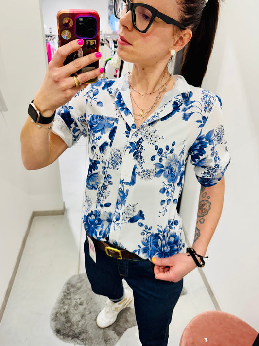 CAMICIA FLOREALE CURVY