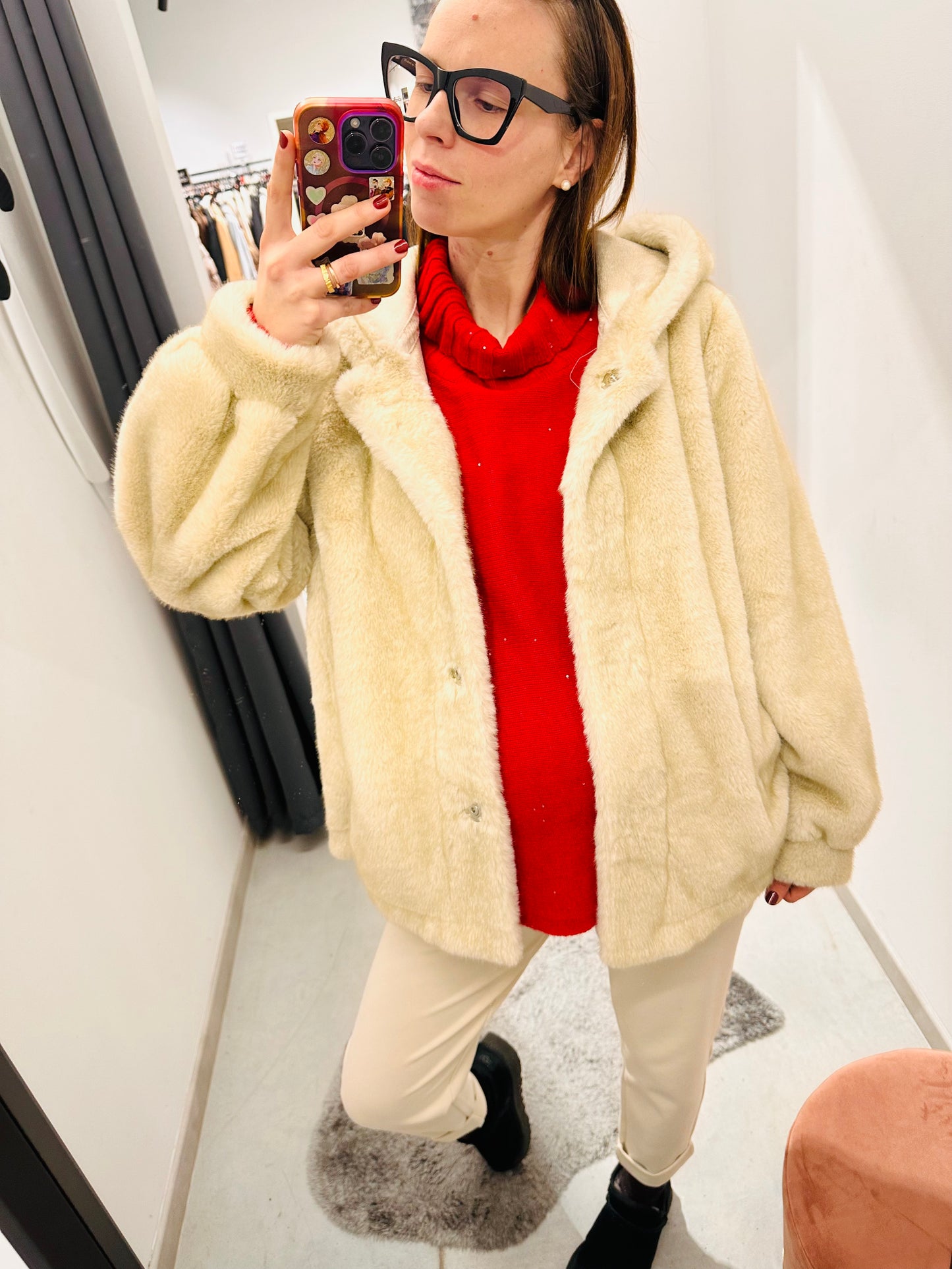 ECO PELLICCIA CAPPUCCIO CURVY