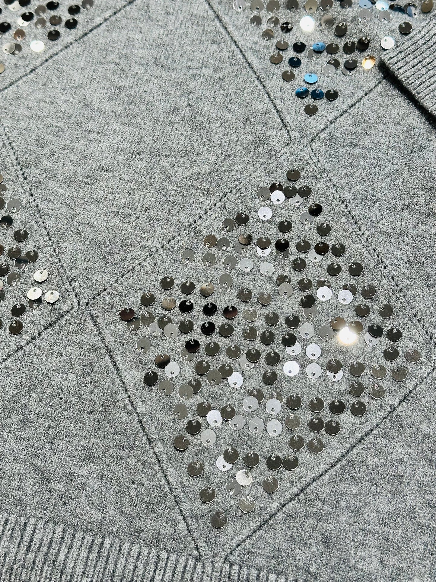 MAGLIONE ROMBI PAILLETTES