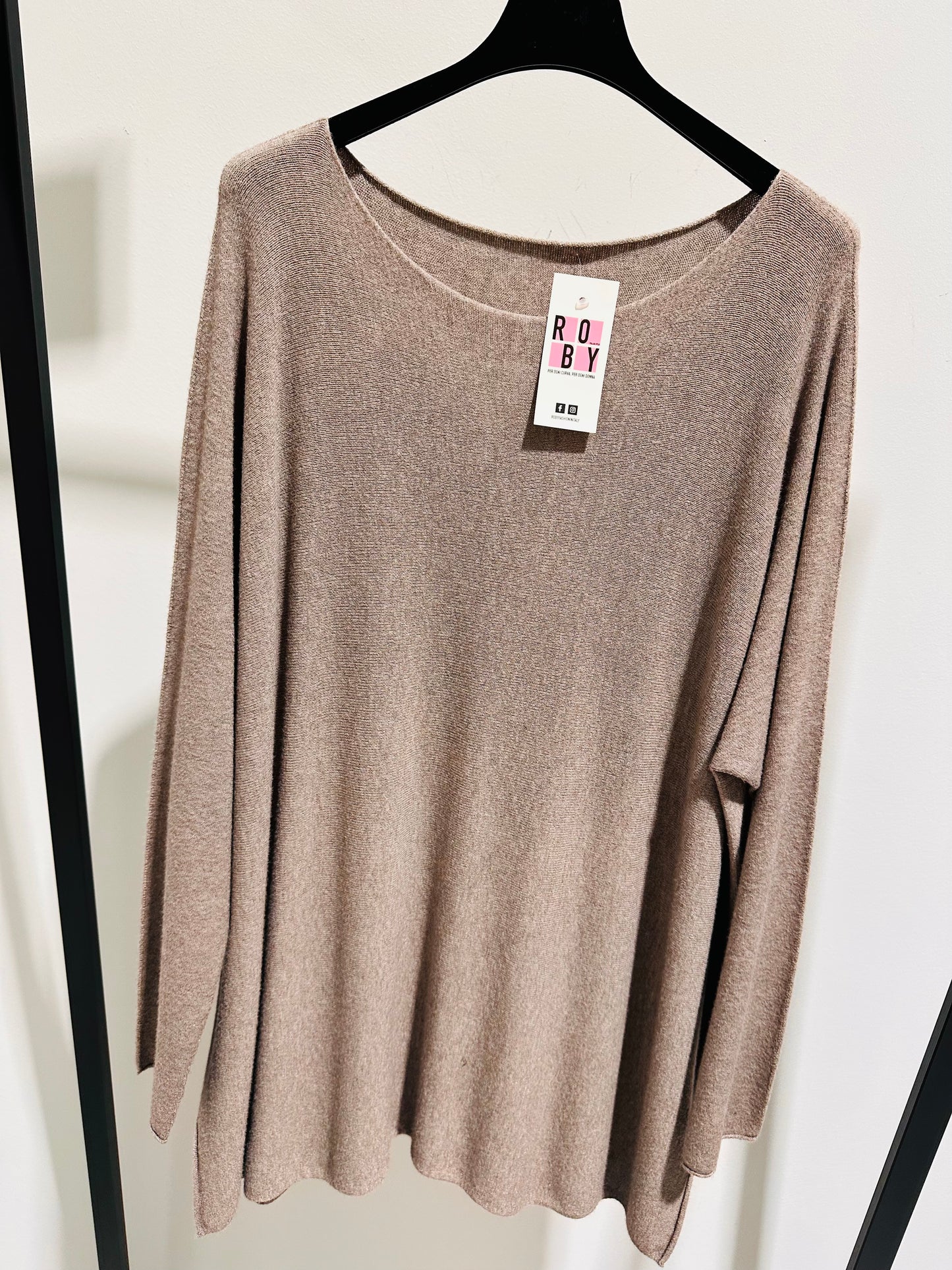 MAXI MAGLIA LANA/VISCOSA CURVY