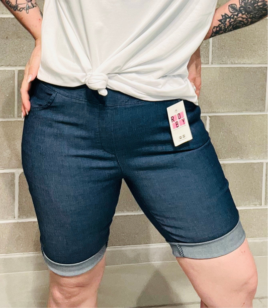 BERMUDA JEANS LEGGERO CURVY