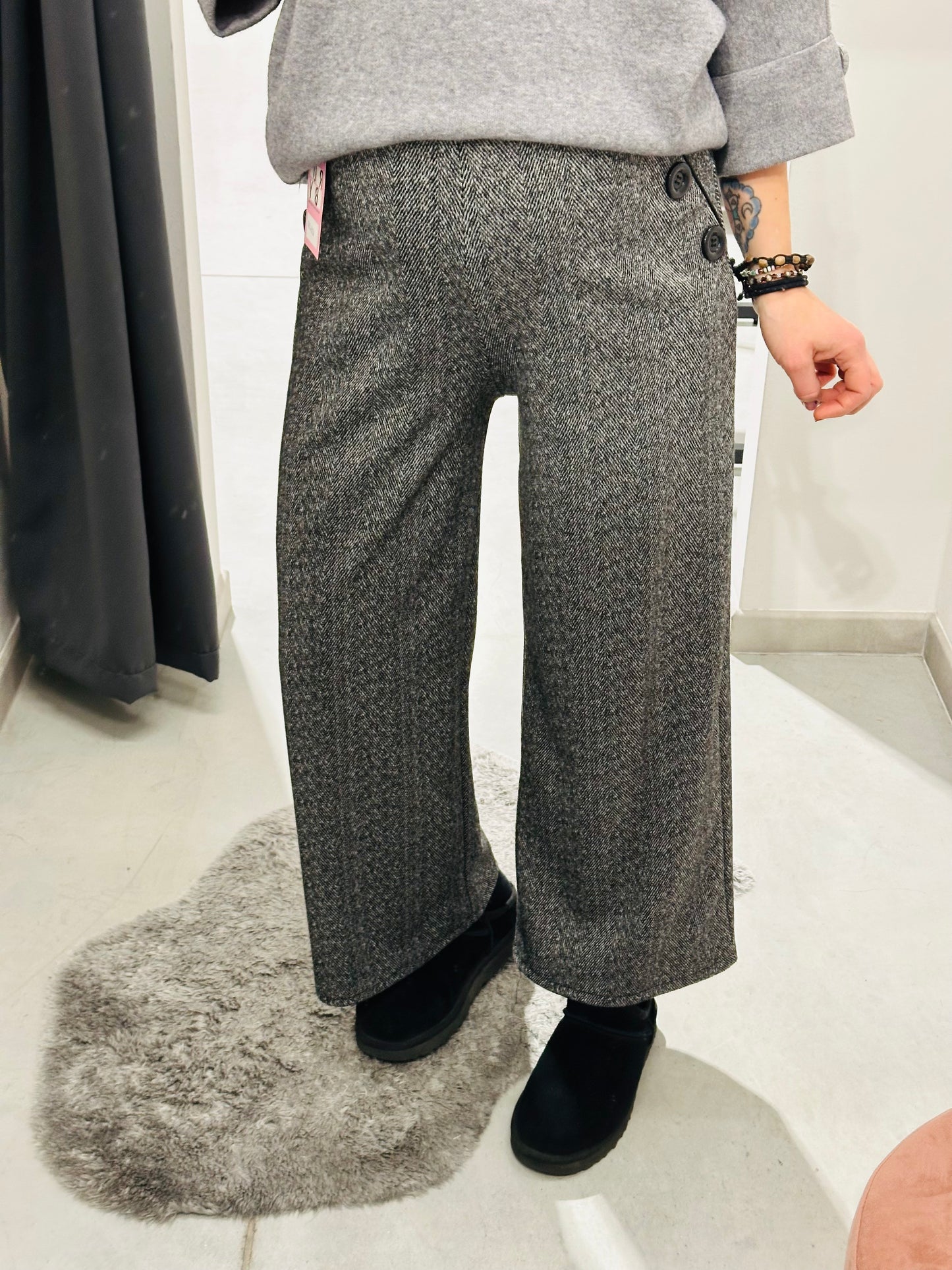 PANTA PALAZZO SPINA PESCE CALDA VISCOSA