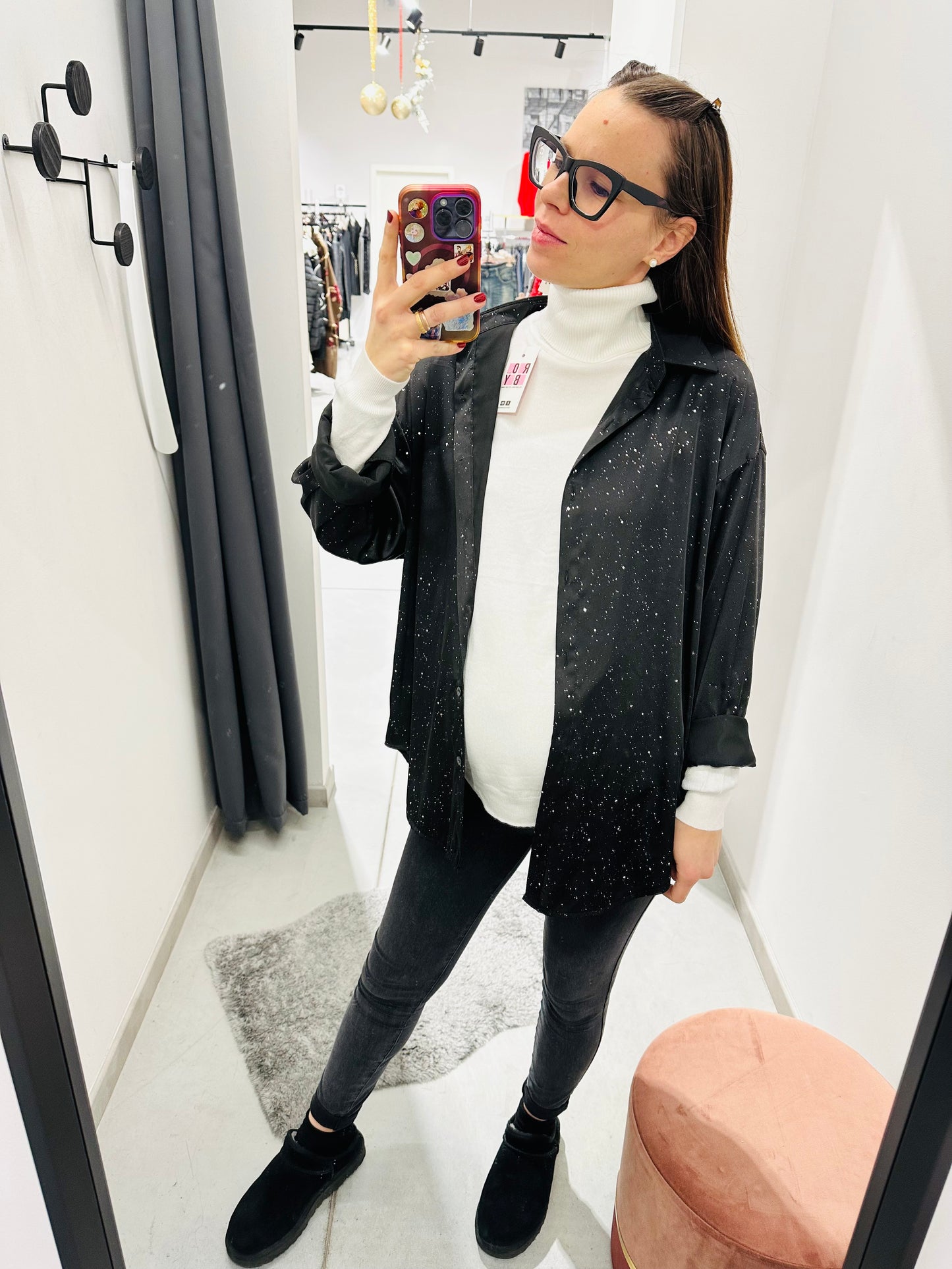 CAMICIA PUNTI LUCE CURVY