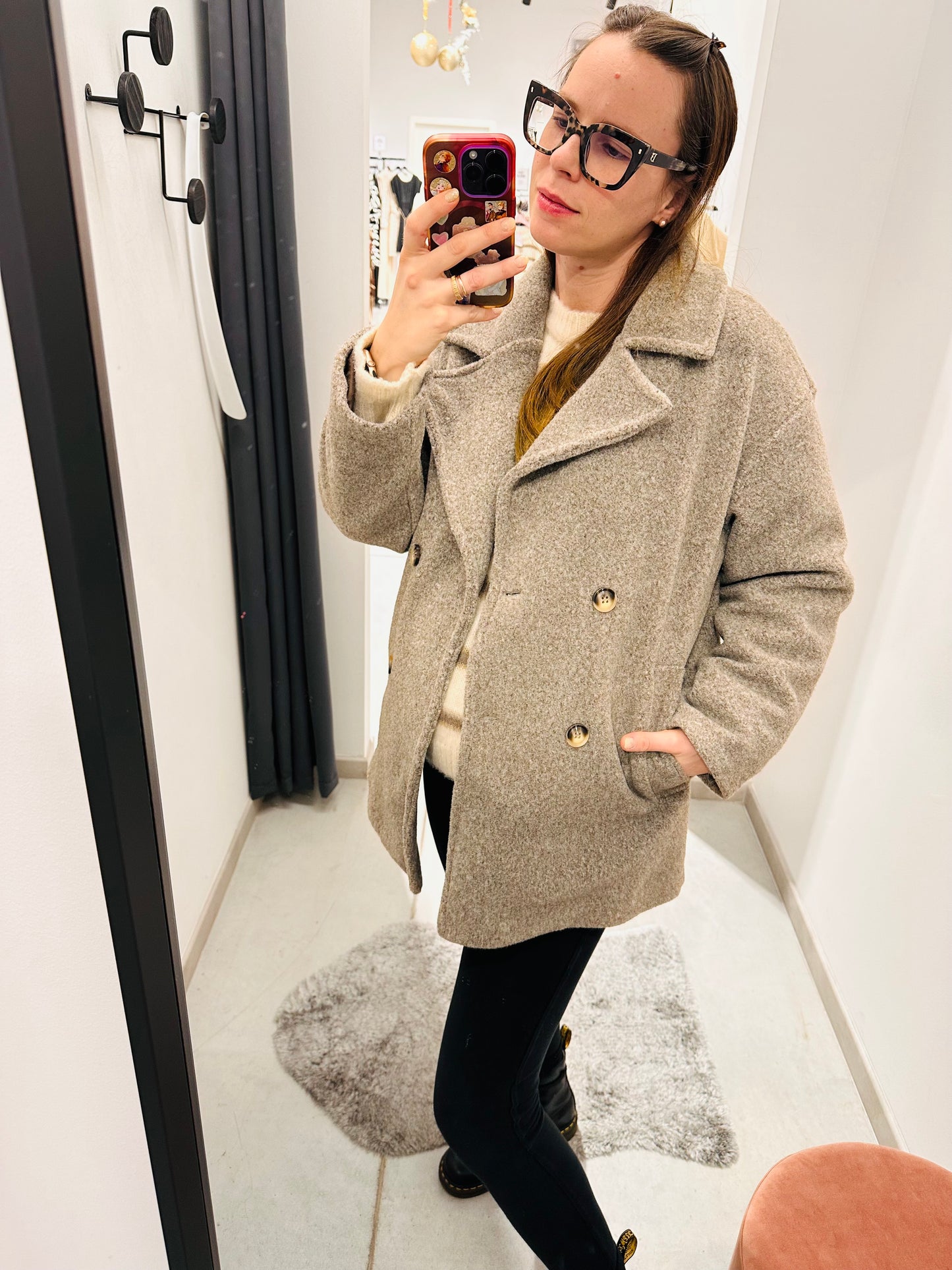 CAPPOTTO DOPPIOPETTO TINTA UNITA