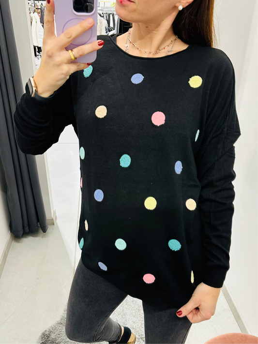 MAGLIONCINO VISCOSA FANTASIA RILIEVO CURVY