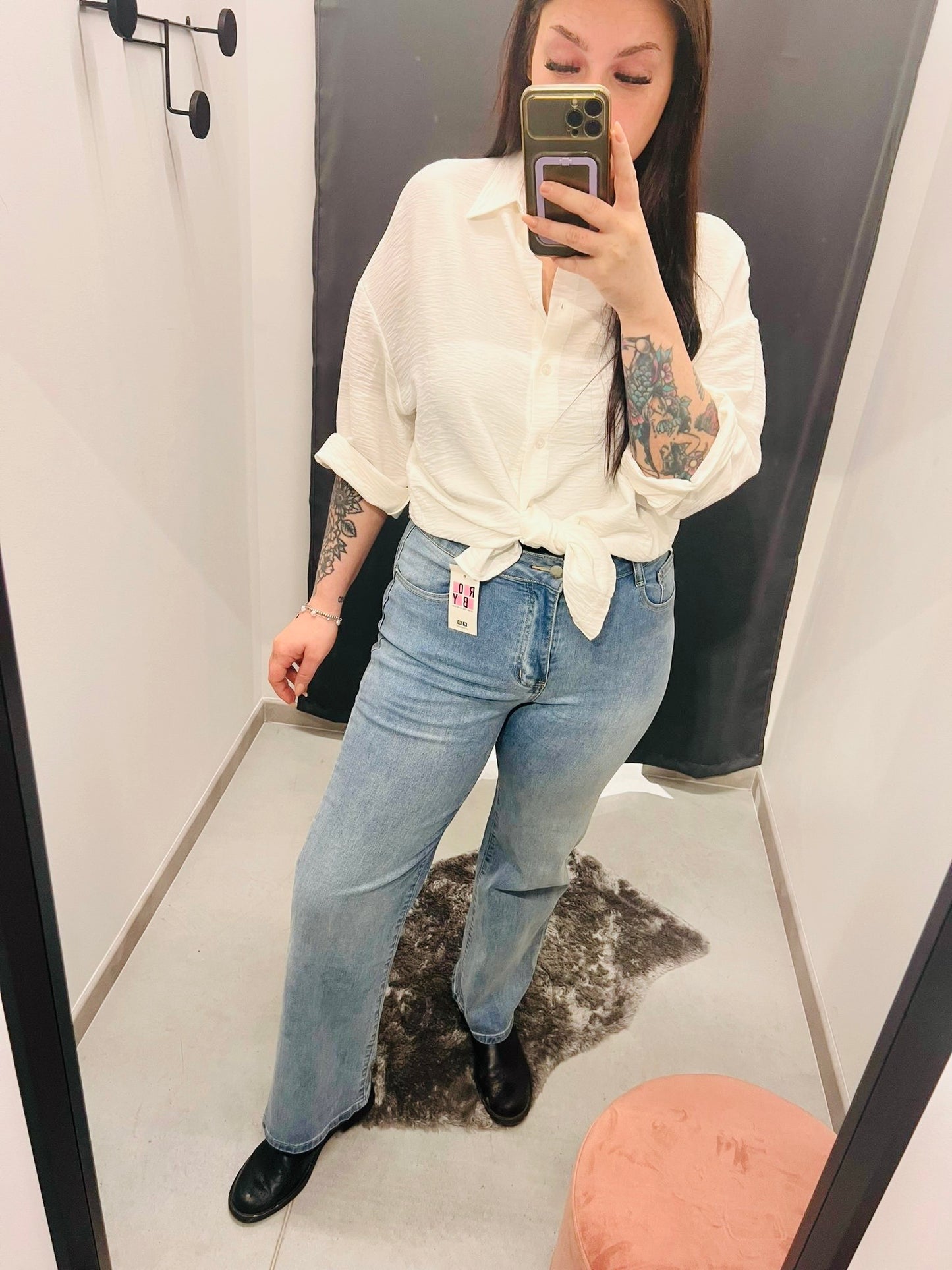 JEANS WIDE LEG CURVY