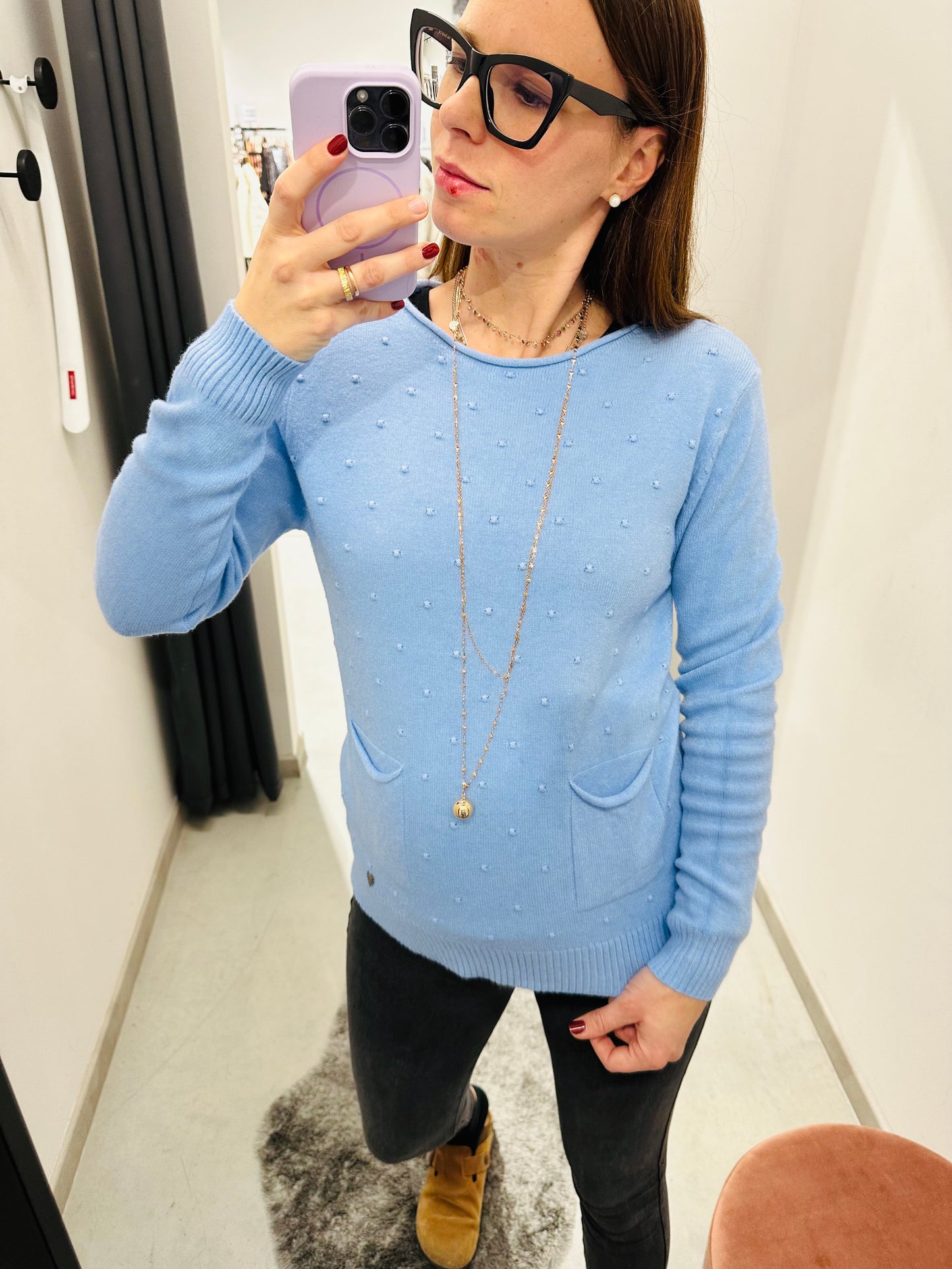 MAGLIONCINO PUNTINI RILIEVO