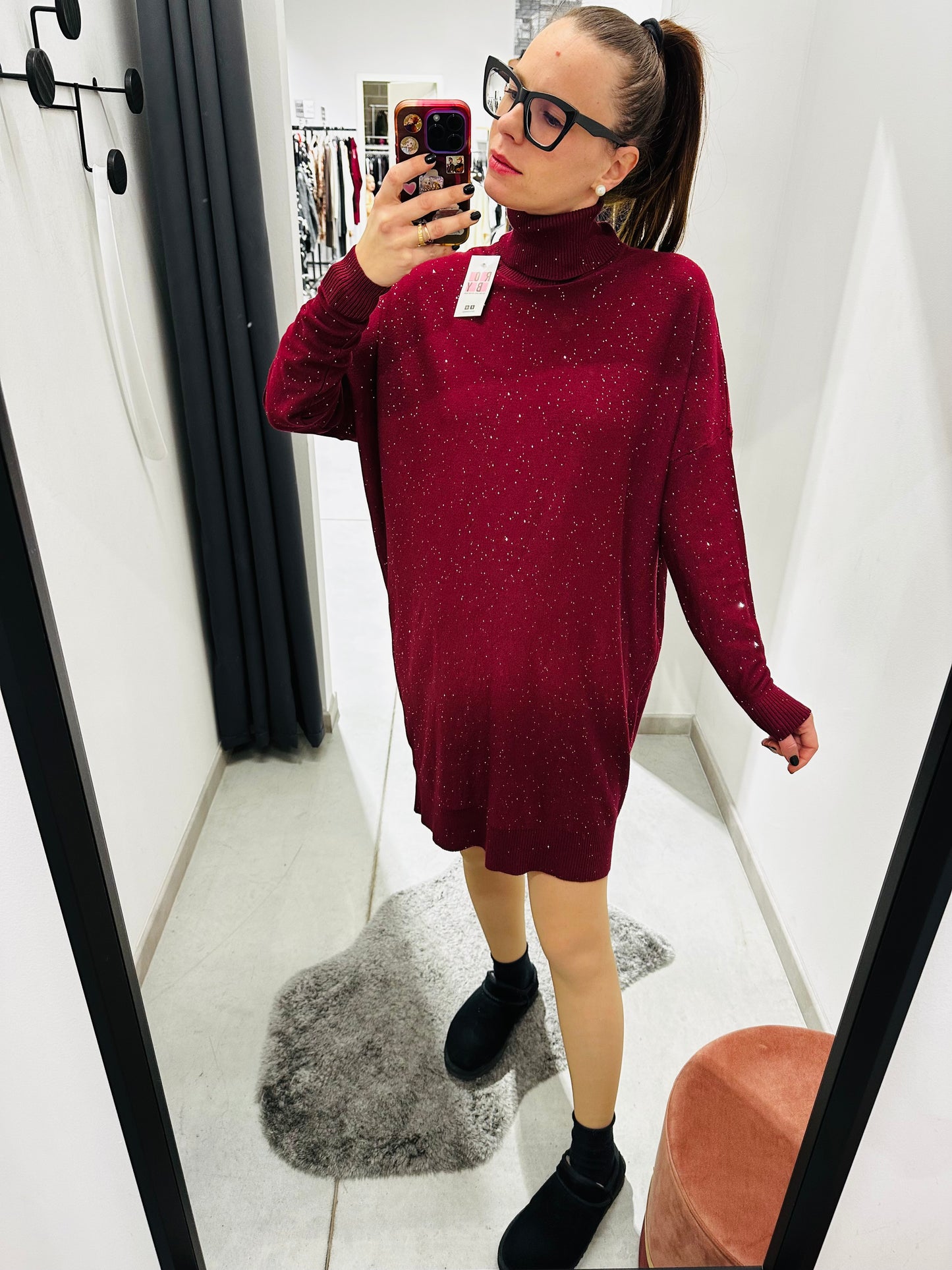 ABITO OVER PAILLETTES CURVY