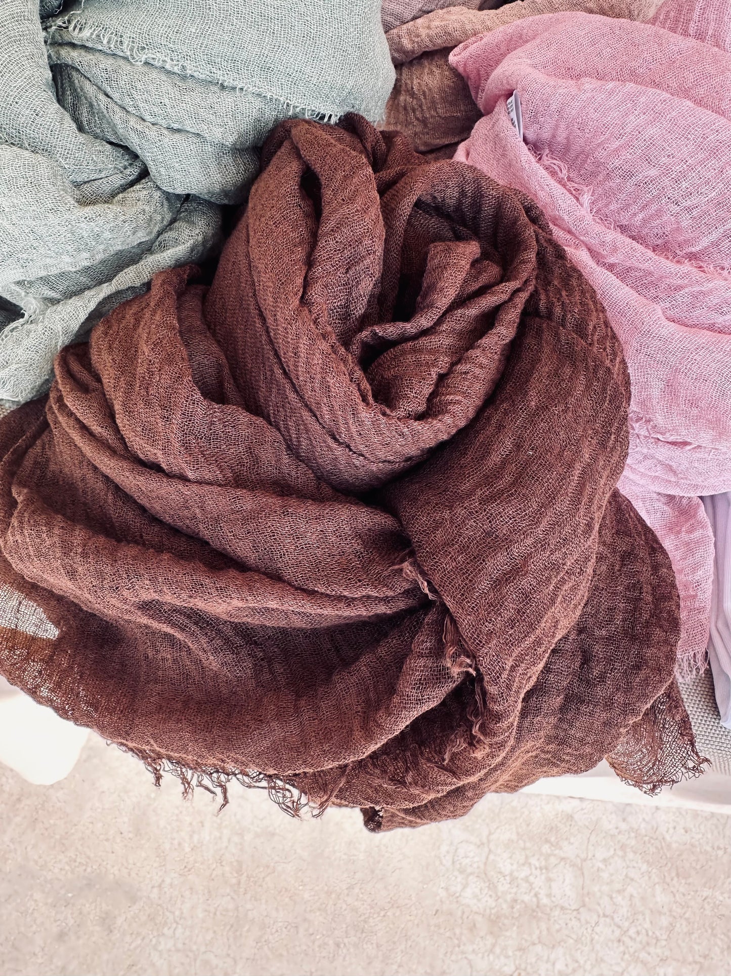 SCIARPA BASIC VISCOSA/COTONE