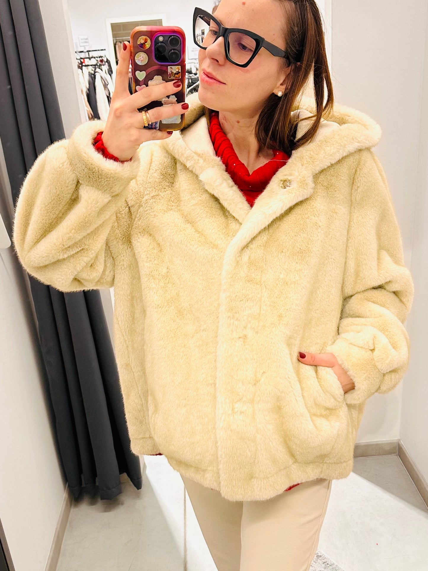 ECO PELLICCIA CAPPUCCIO CURVY