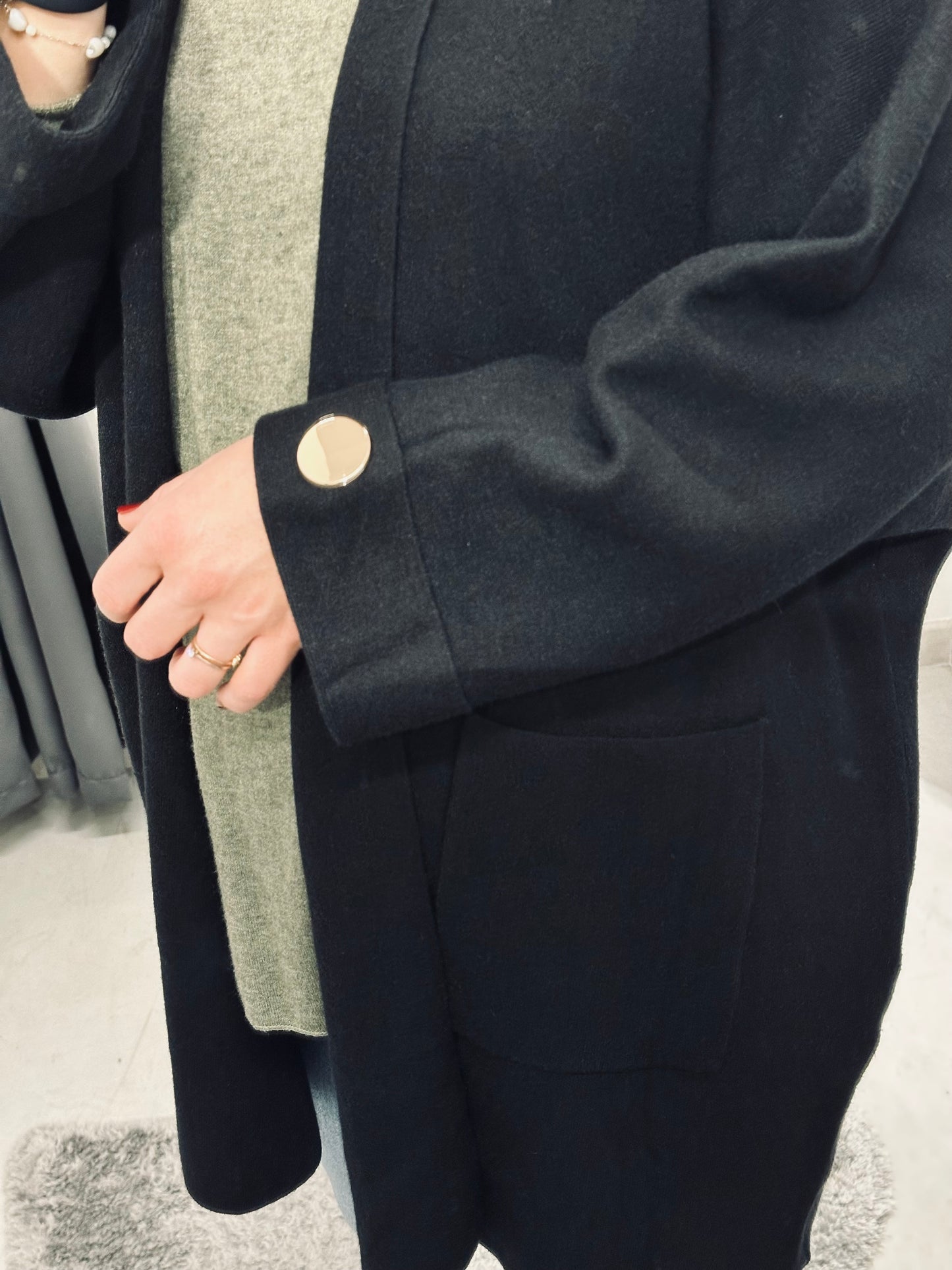 CARDIGAN BOTTONE GIOIELLO CURVY