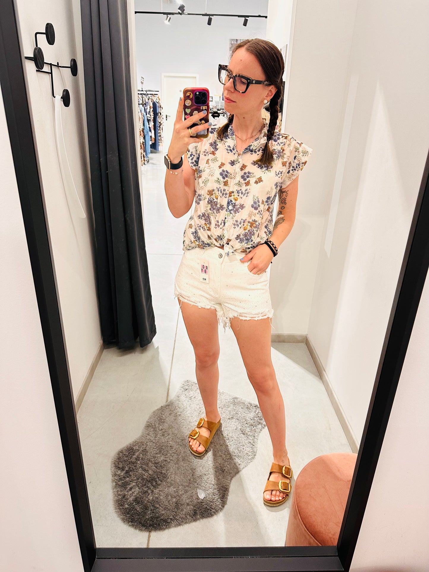 SHORTS BIANCO BRILLANTINI