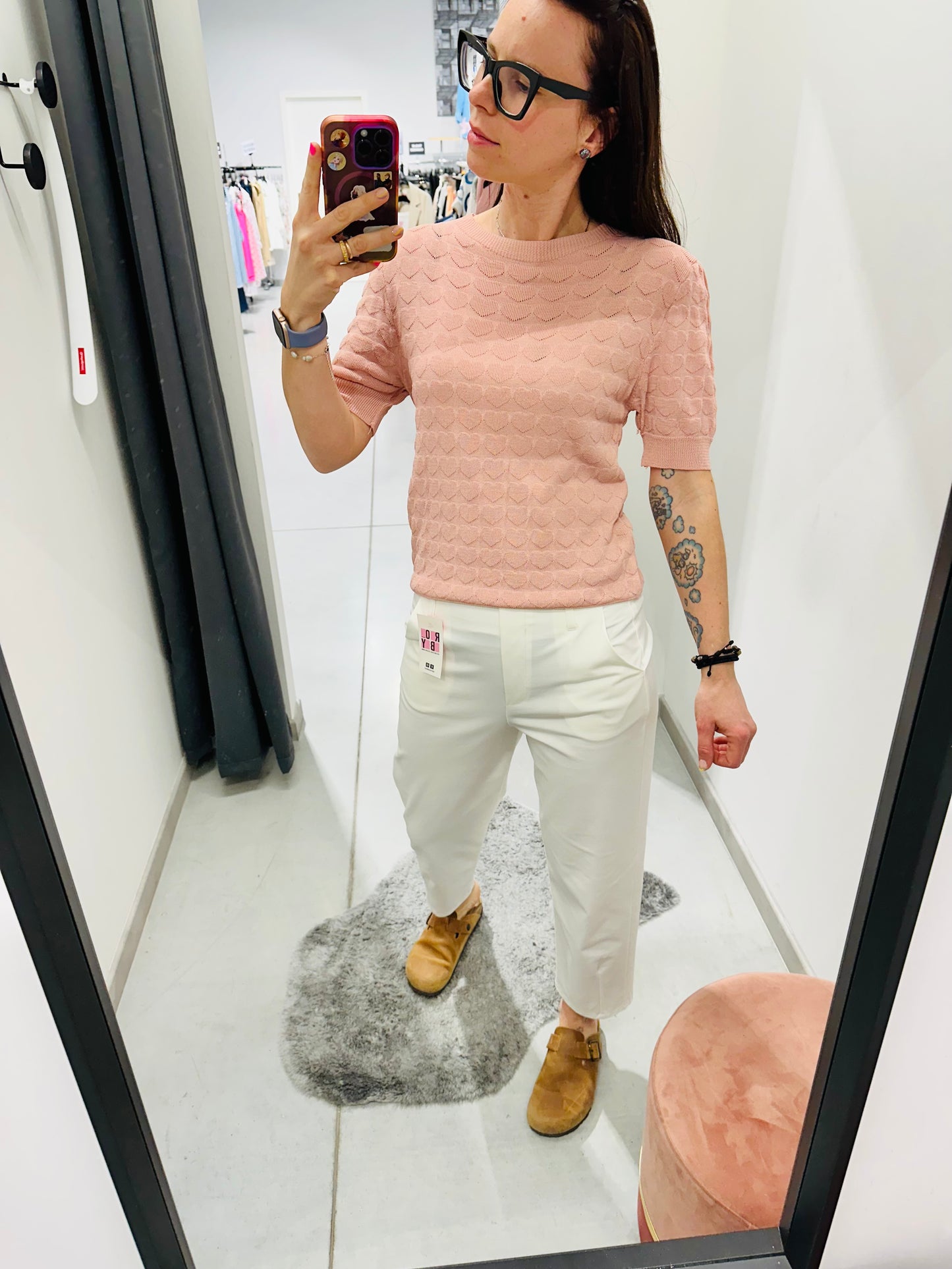 T-SHIRT CUORI RILIEVO