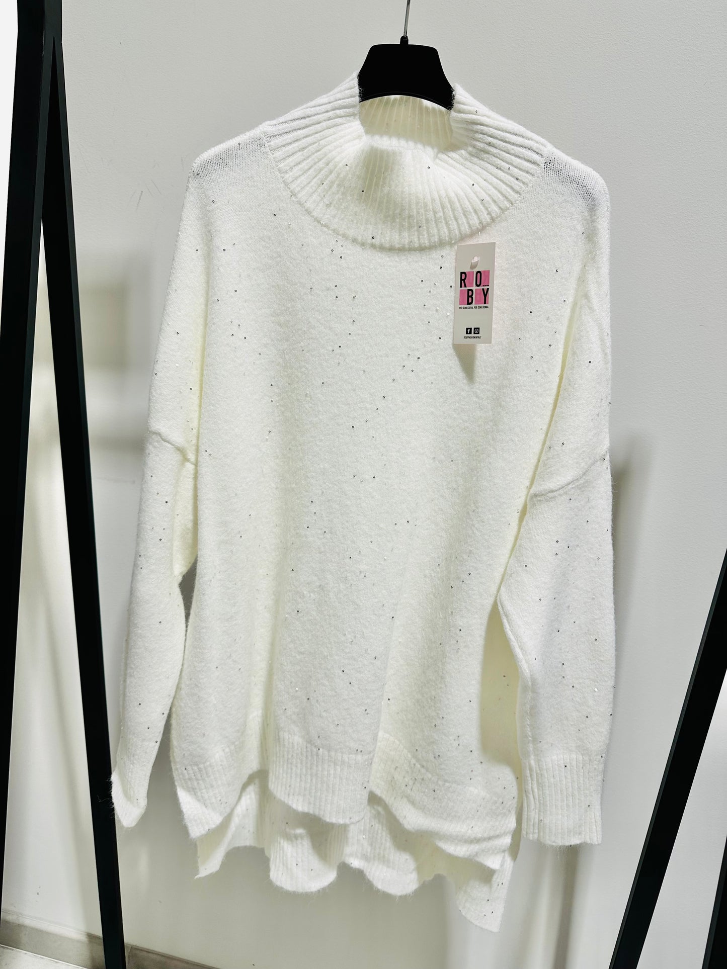 MAGLIONE OVER PAILLETTES CURVY