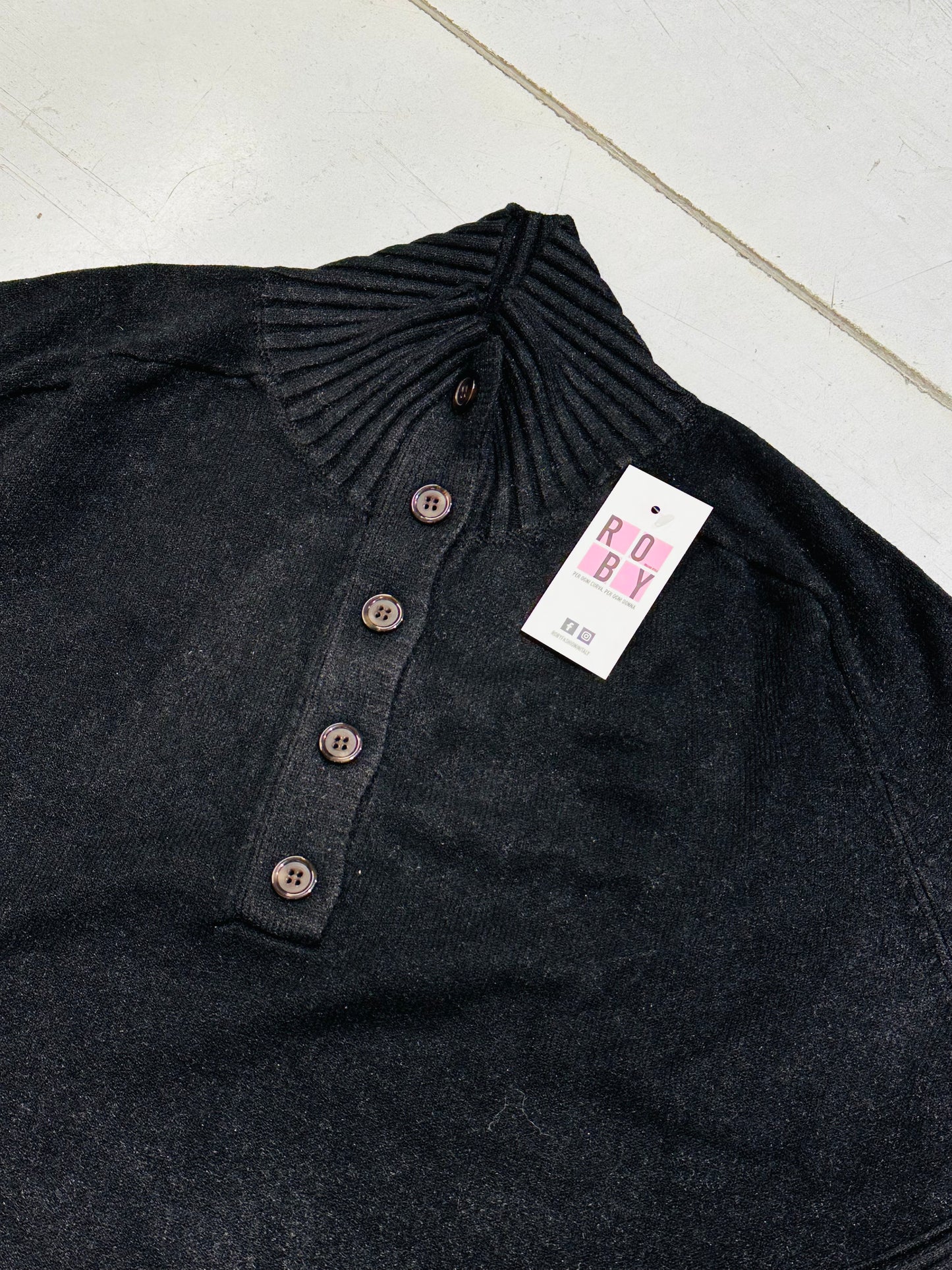 MAGLIONE LUPETTO BOTTONI CURVY