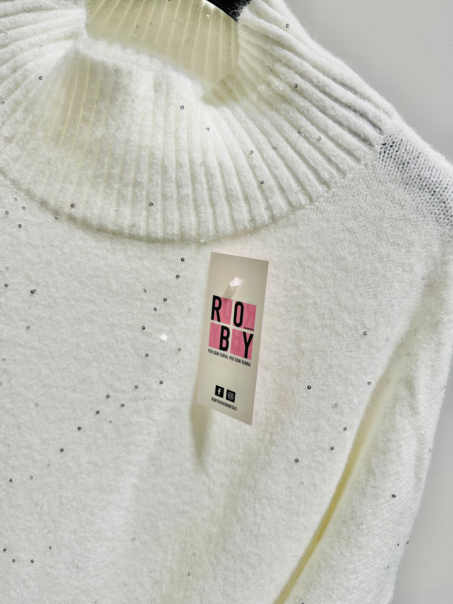 MAGLIONE OVER PAILLETTES CURVY