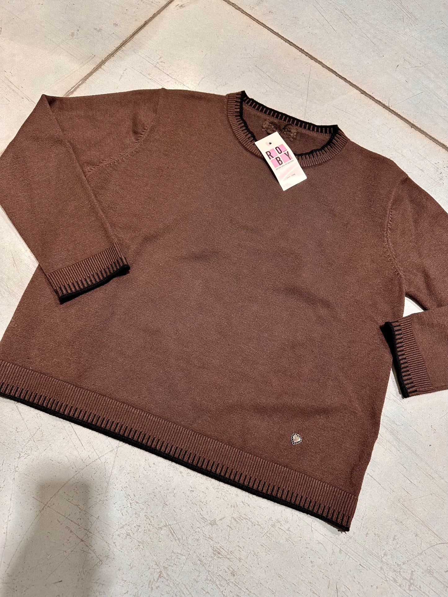 MAGLIONCINO CROP BORDI LAVORATI