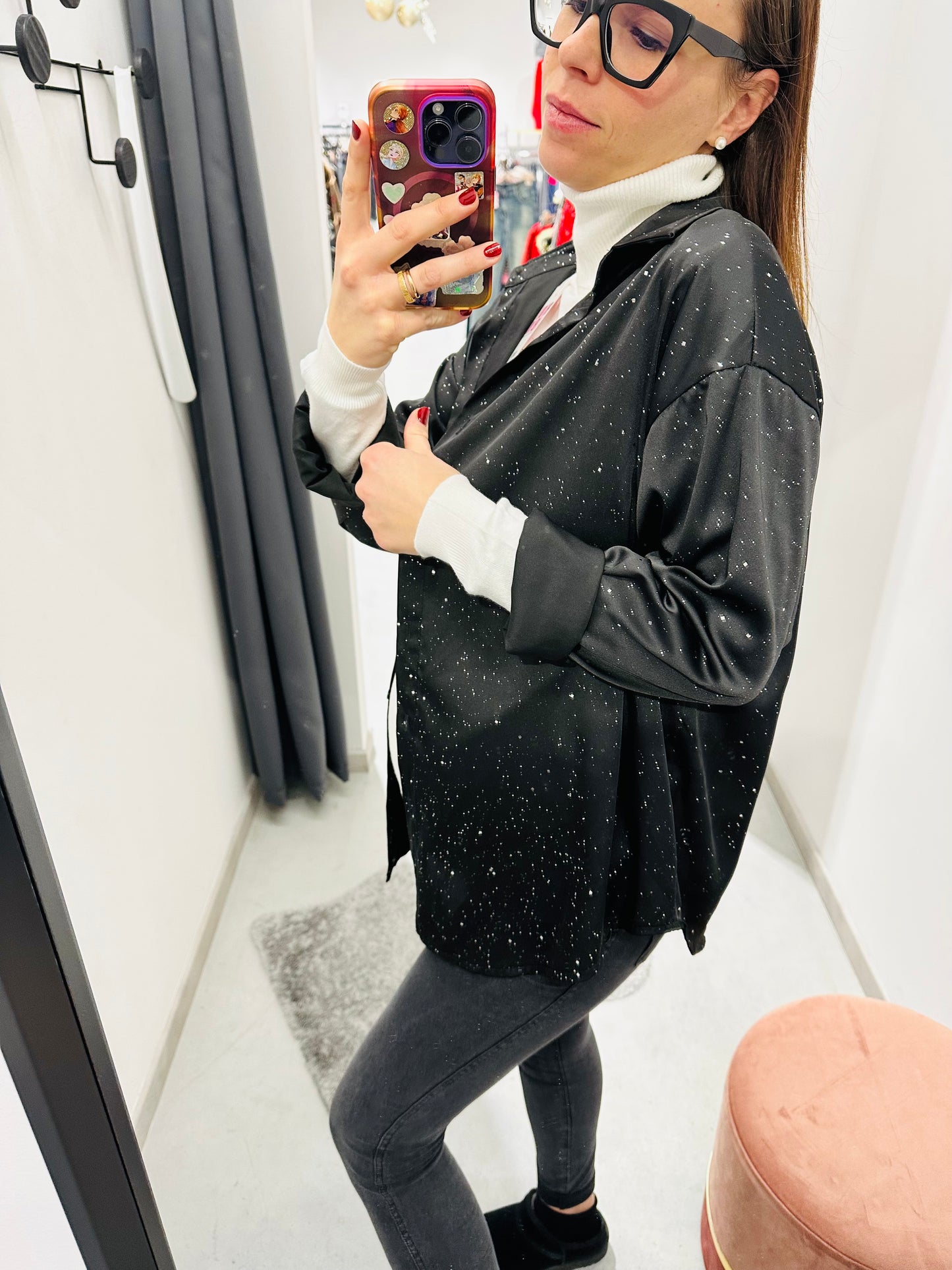 CAMICIA PUNTI LUCE CURVY