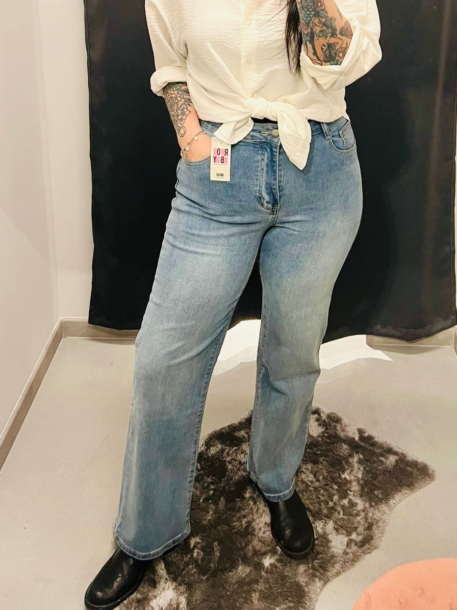 JEANS WIDE LEG CURVY