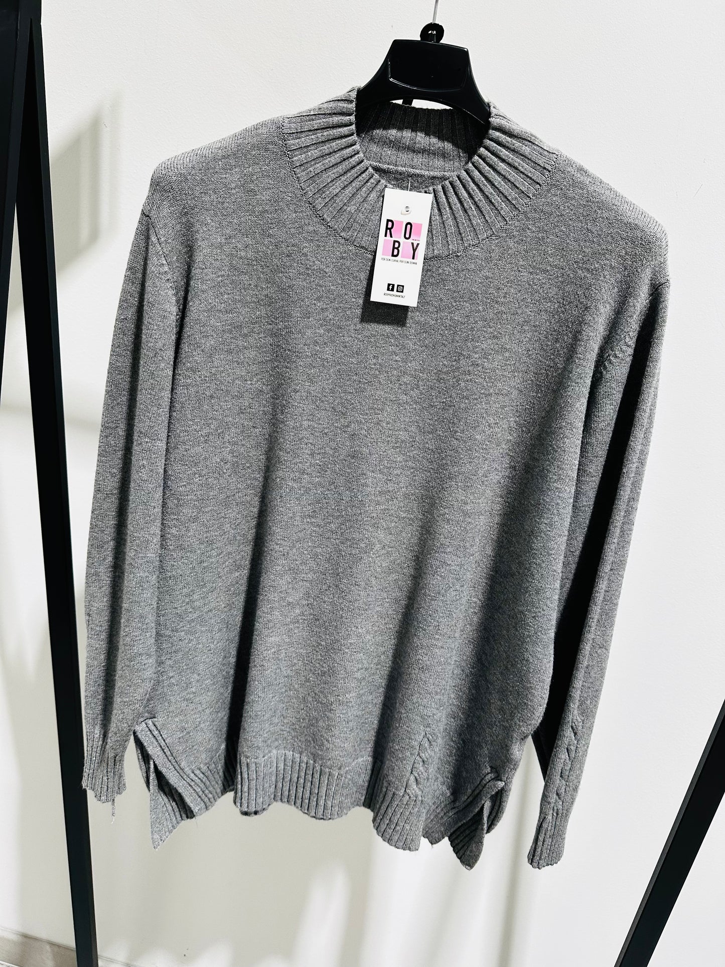 MAGLIONE LUPETTO SPACCHETTI CURVY