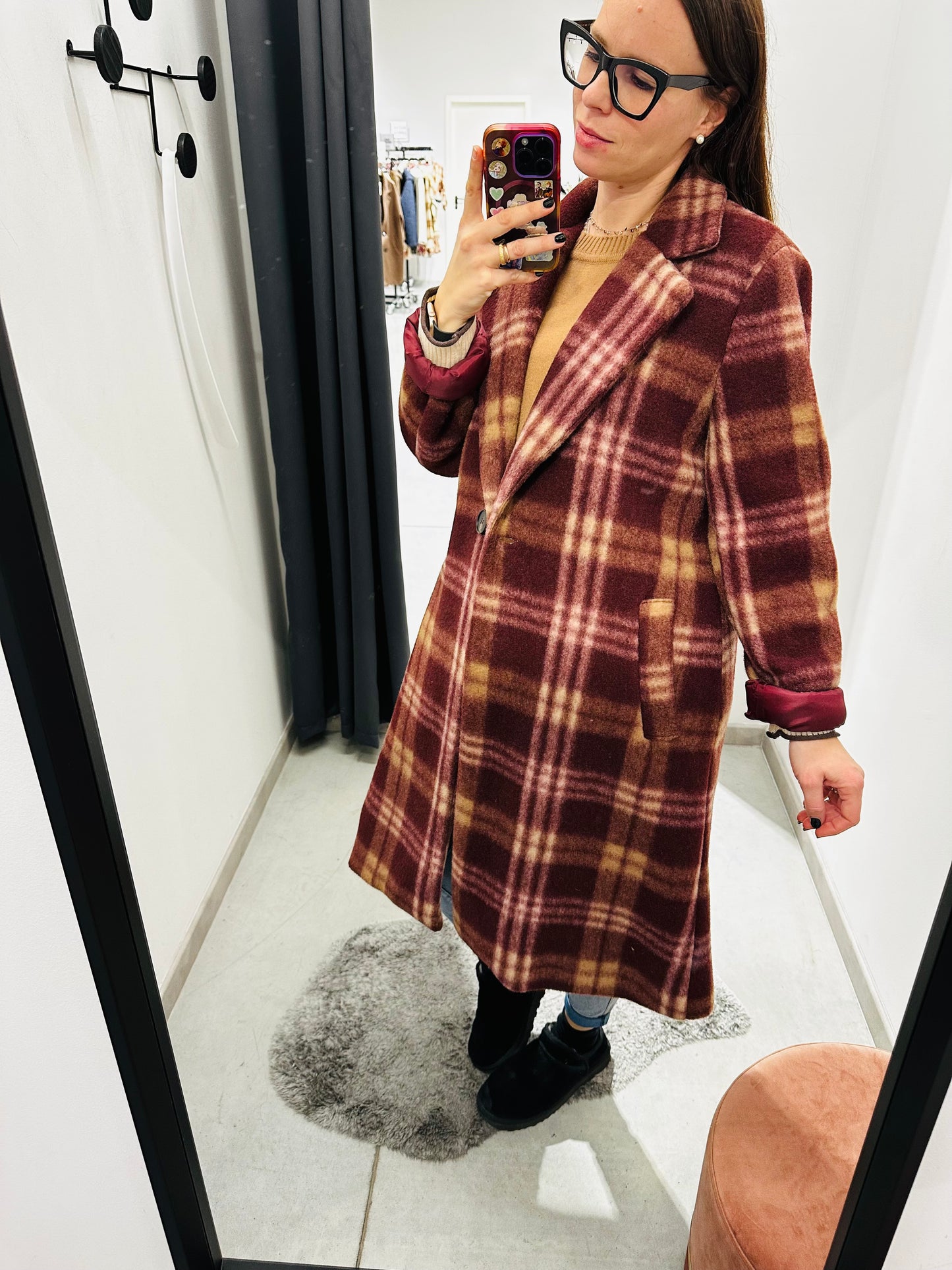 CAPPOTTO LUNGO QUADRI