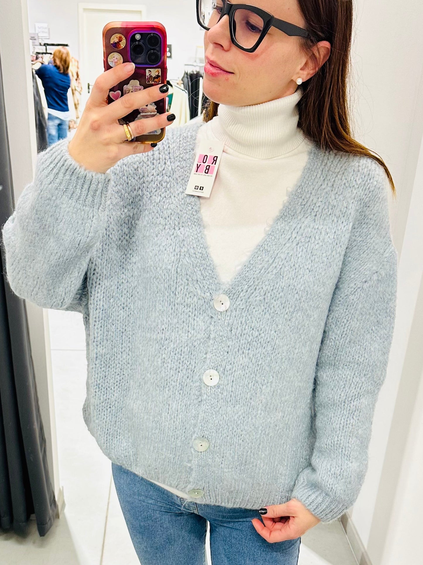 CARDIGAN OVERSIZE MISTO LANA