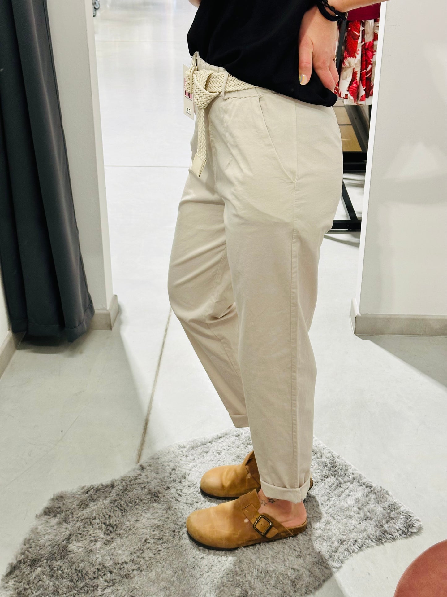 PANTALONI COTONE ELASTICO
