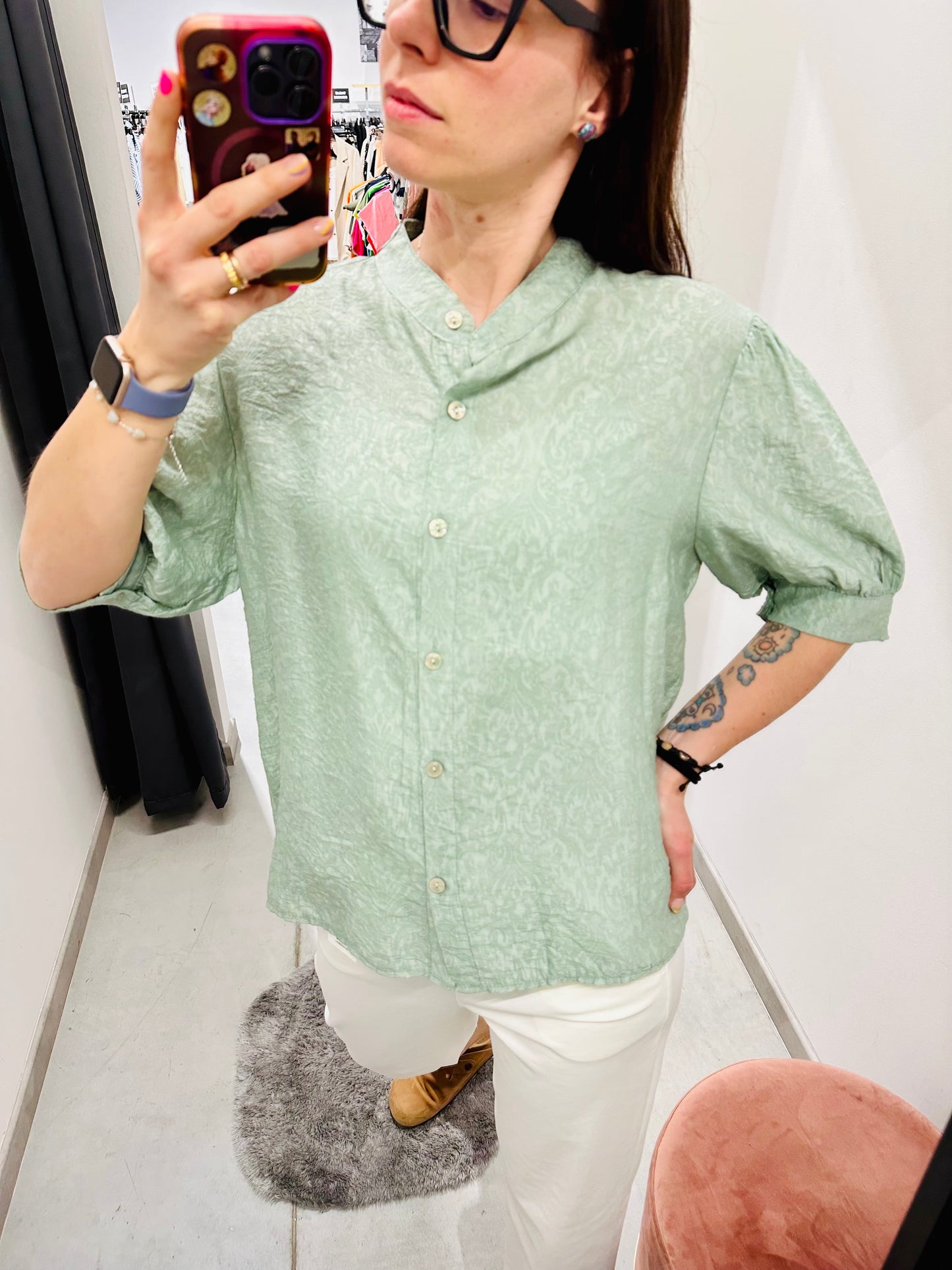 CAMICIA MORBIDA DAMASCATO