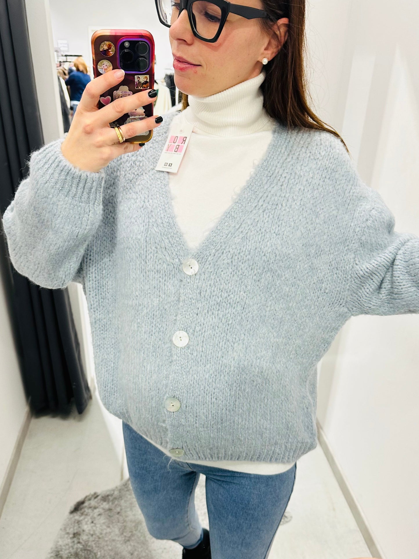 CARDIGAN OVERSIZE MISTO LANA