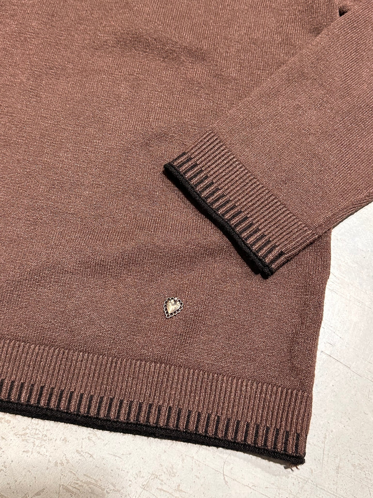 MAGLIONCINO CROP BORDI LAVORATI