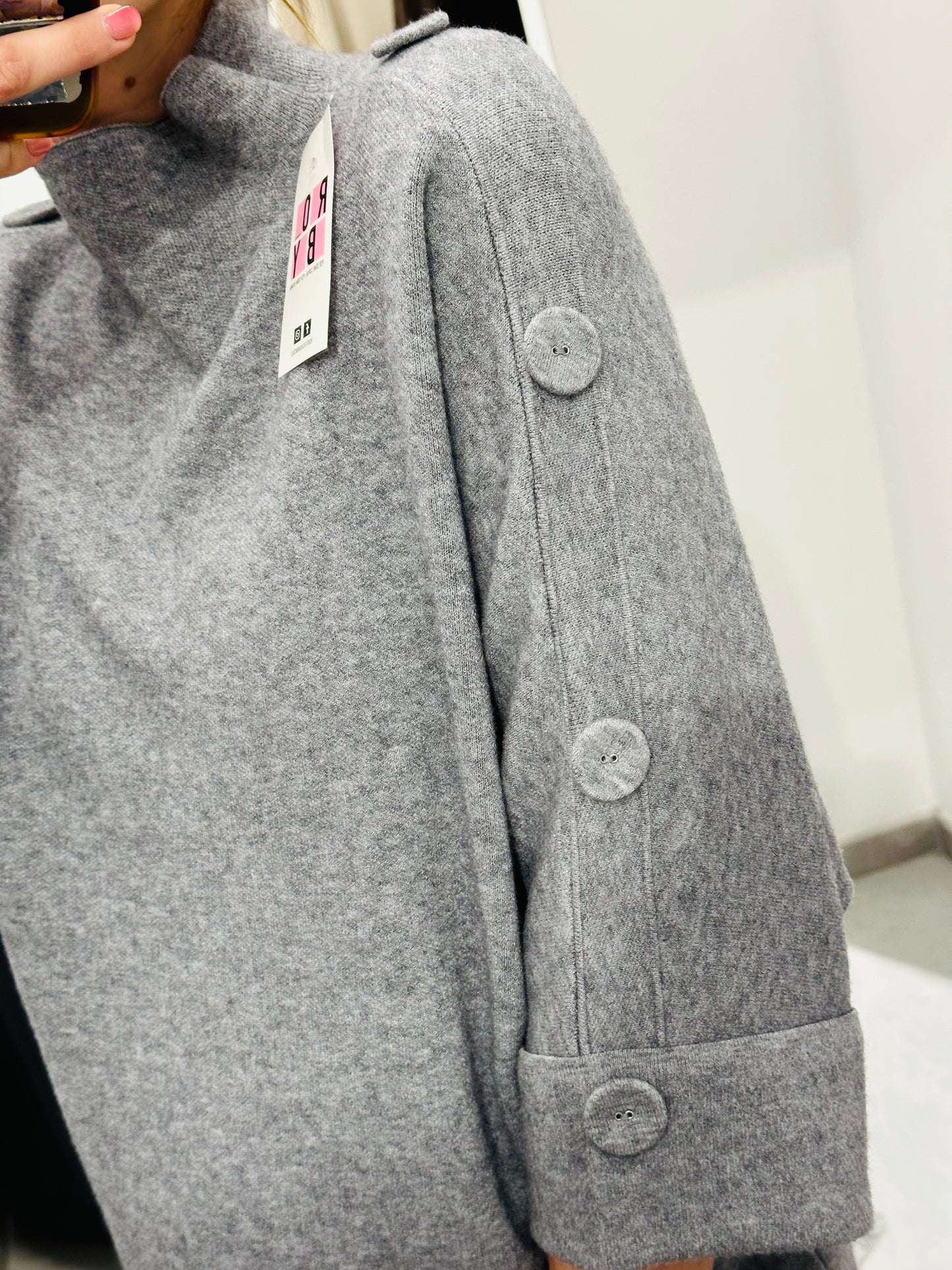 MAGLIONE LUPETTO MANICHE 3/4 CURVY