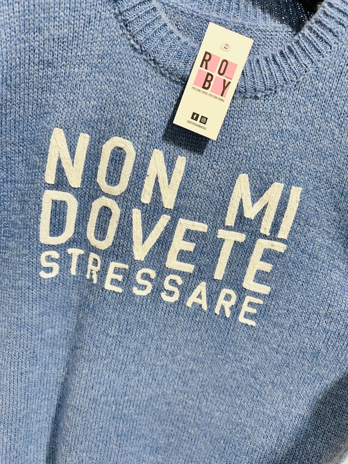 MAGLIONE “NON MI DOVETE STRESSARE”