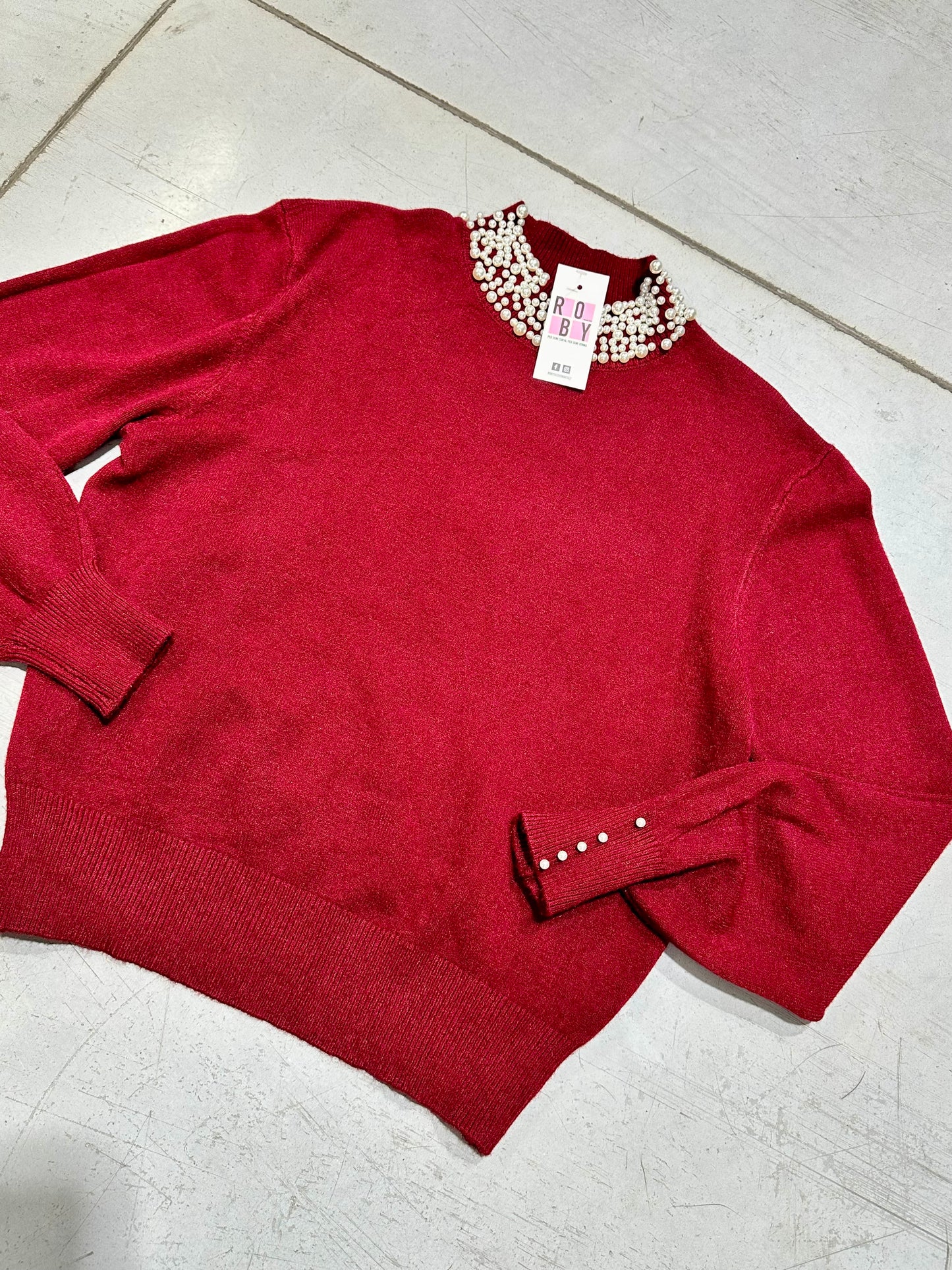 MAGLIONCINO PERLE COLLETTO