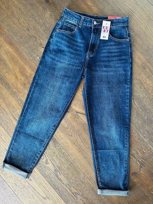 JEANS MOM FIT AD’ORO