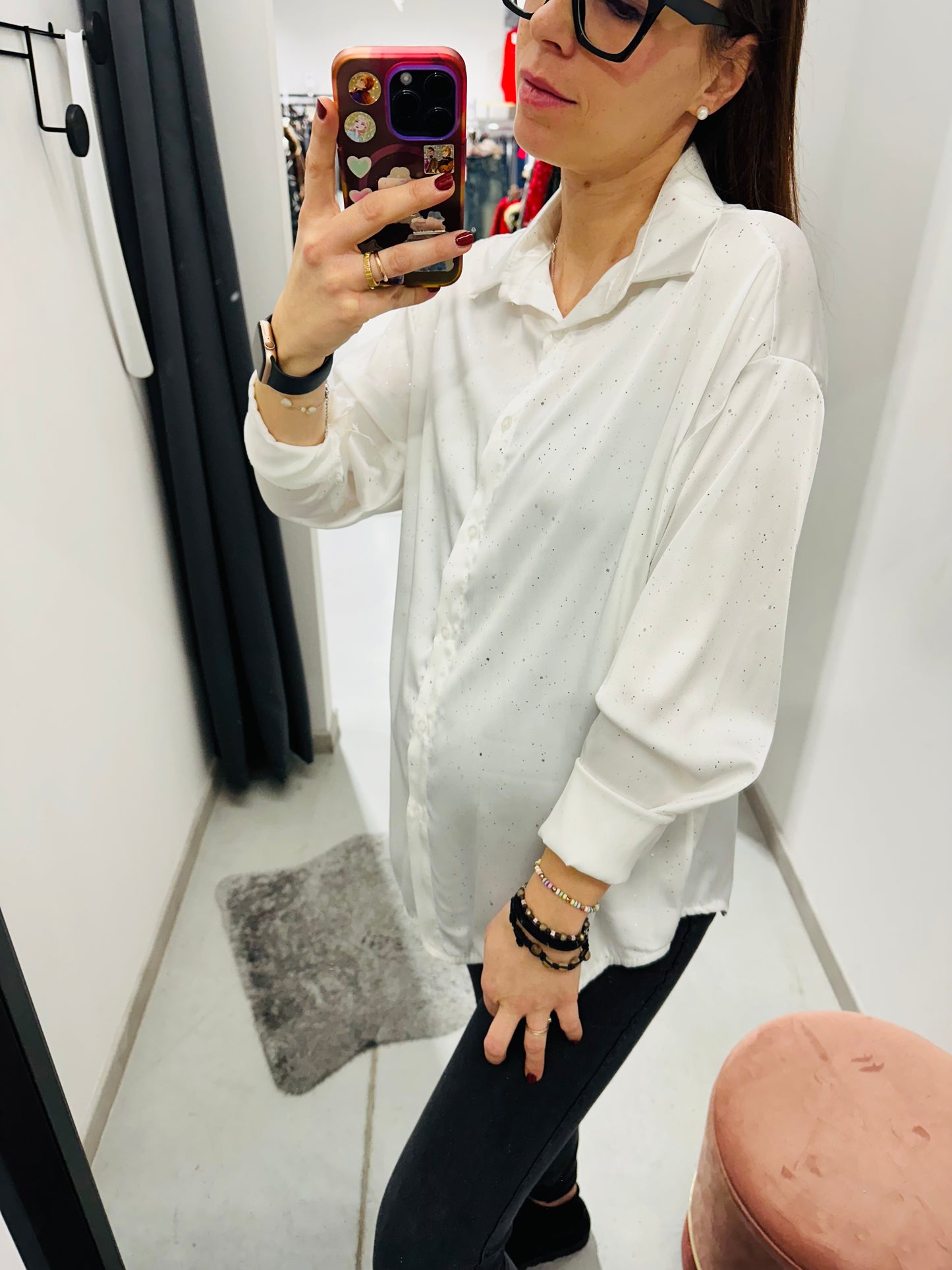 CAMICIA PUNTI LUCE CURVY