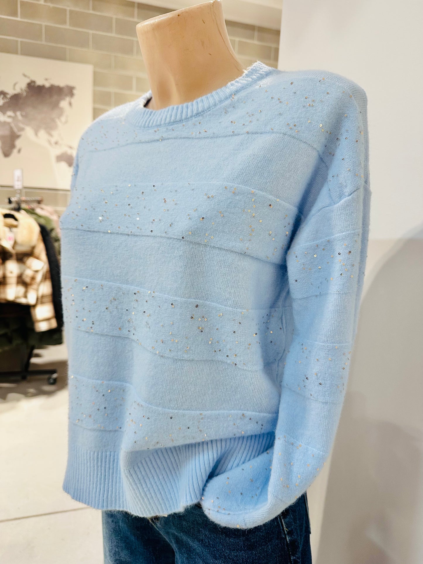 MAGLIONE OVER PAILLETTES