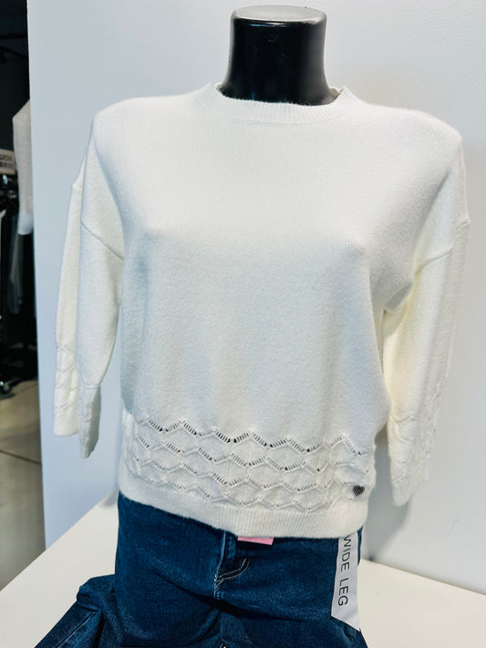 MAGLIONCINO TRAFORATO MANICHE 3/4