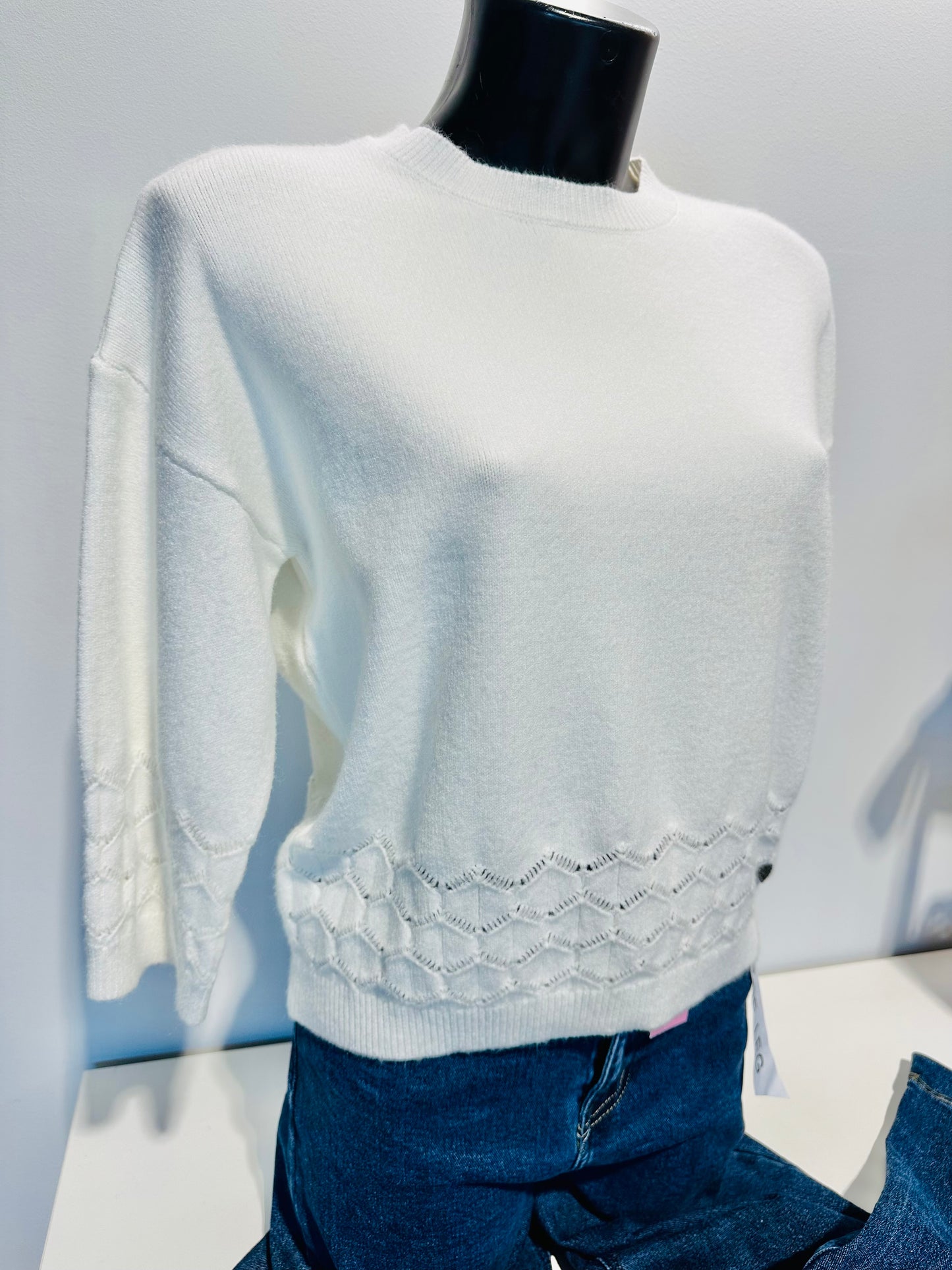 MAGLIONCINO TRAFORATO MANICHE 3/4